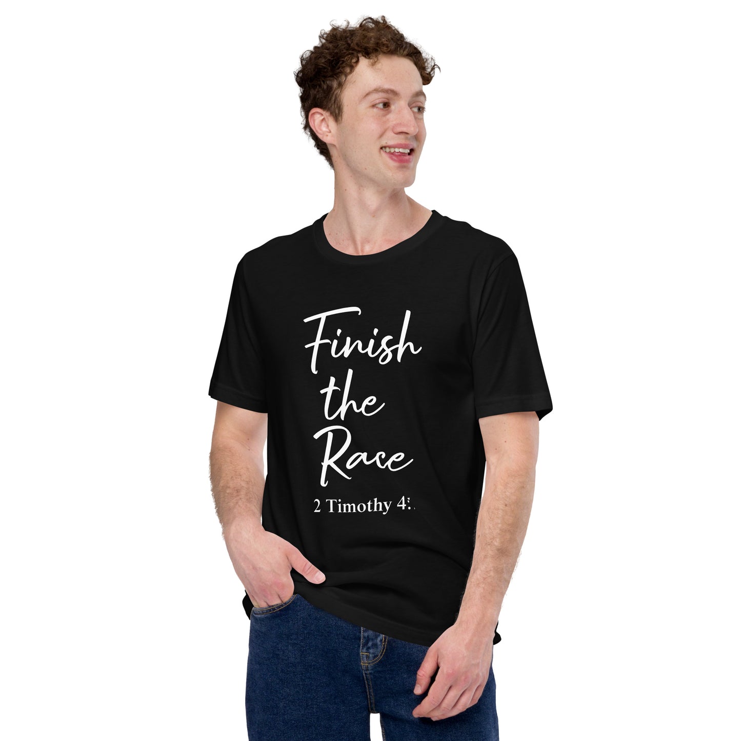 Finish the Race 2 Tim 4:7 Unisex t-shirt