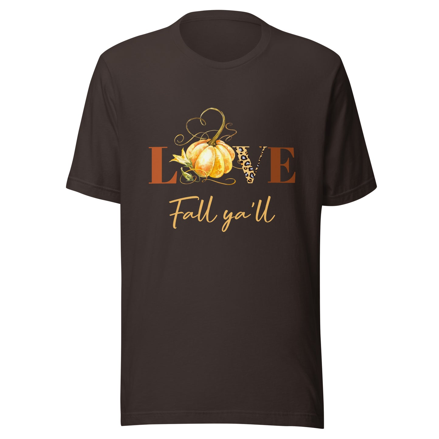 Love Fall Ya'll Pumpkin Unisex t-shirt