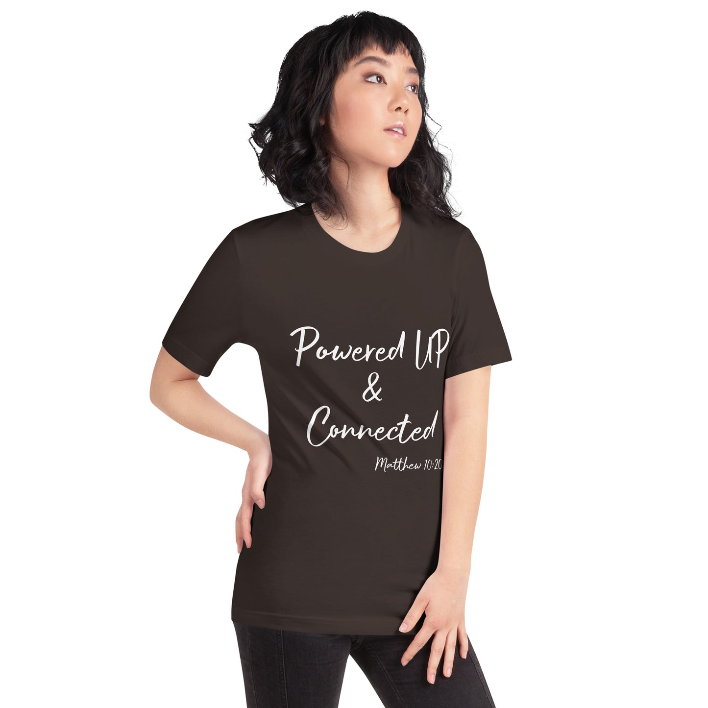 Powered UP & Connected Unisex t-shirt