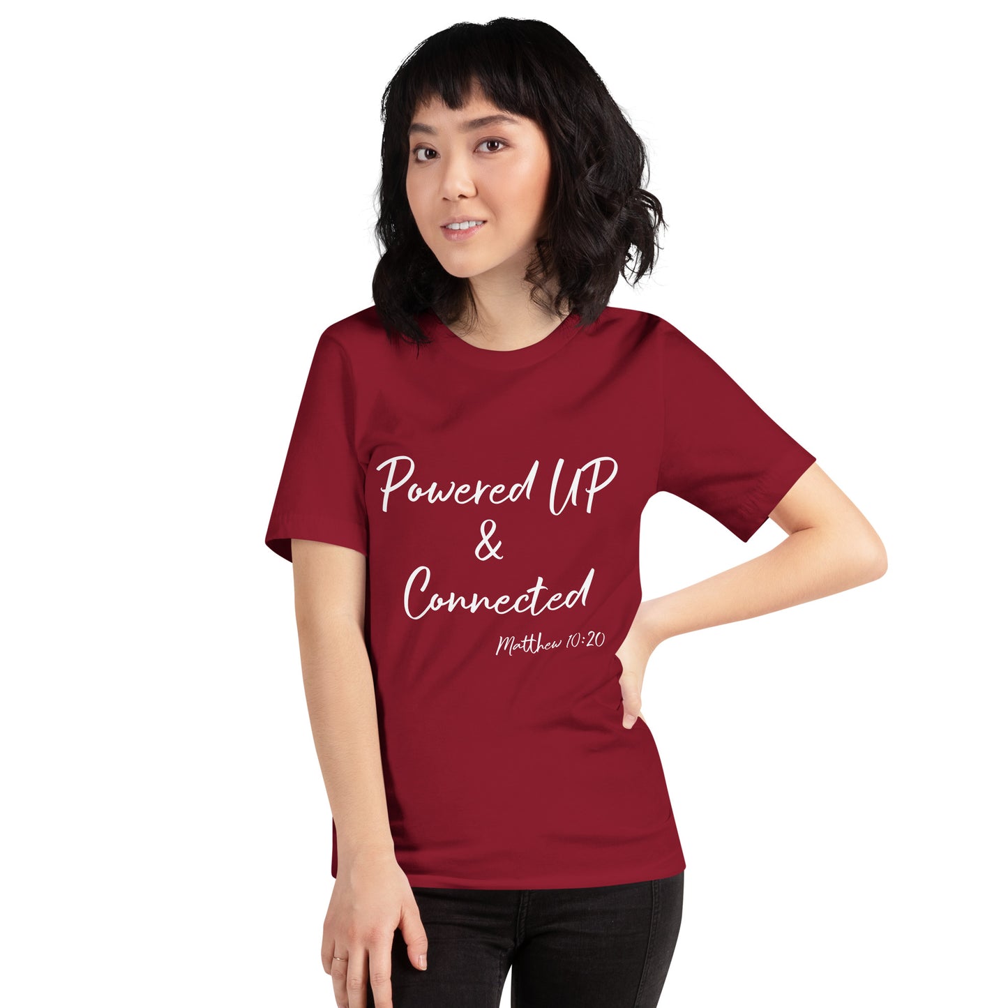 Powered UP & Connected Unisex t-shirt
