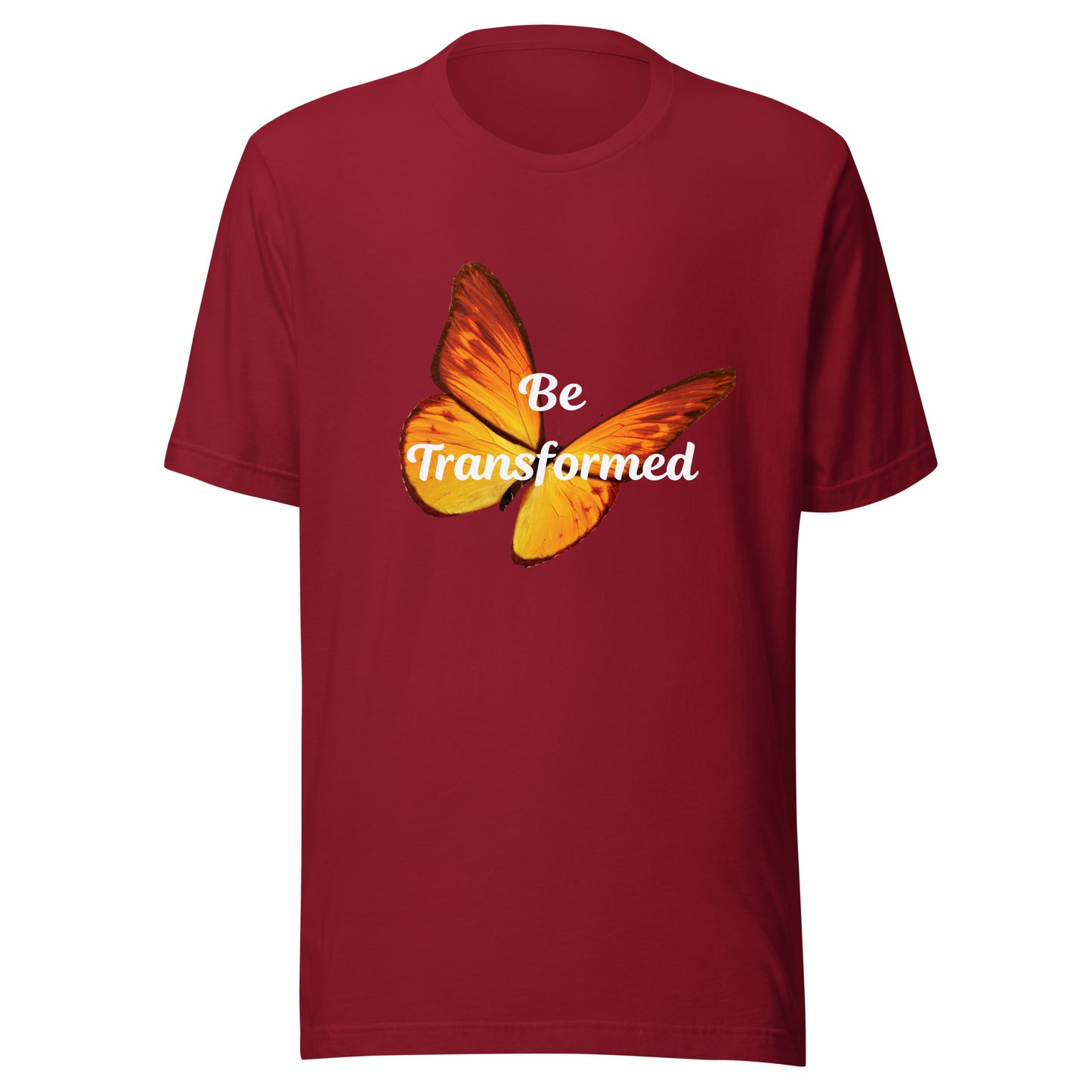 Be Transformed Orange Butterfly Unisex t-shirt