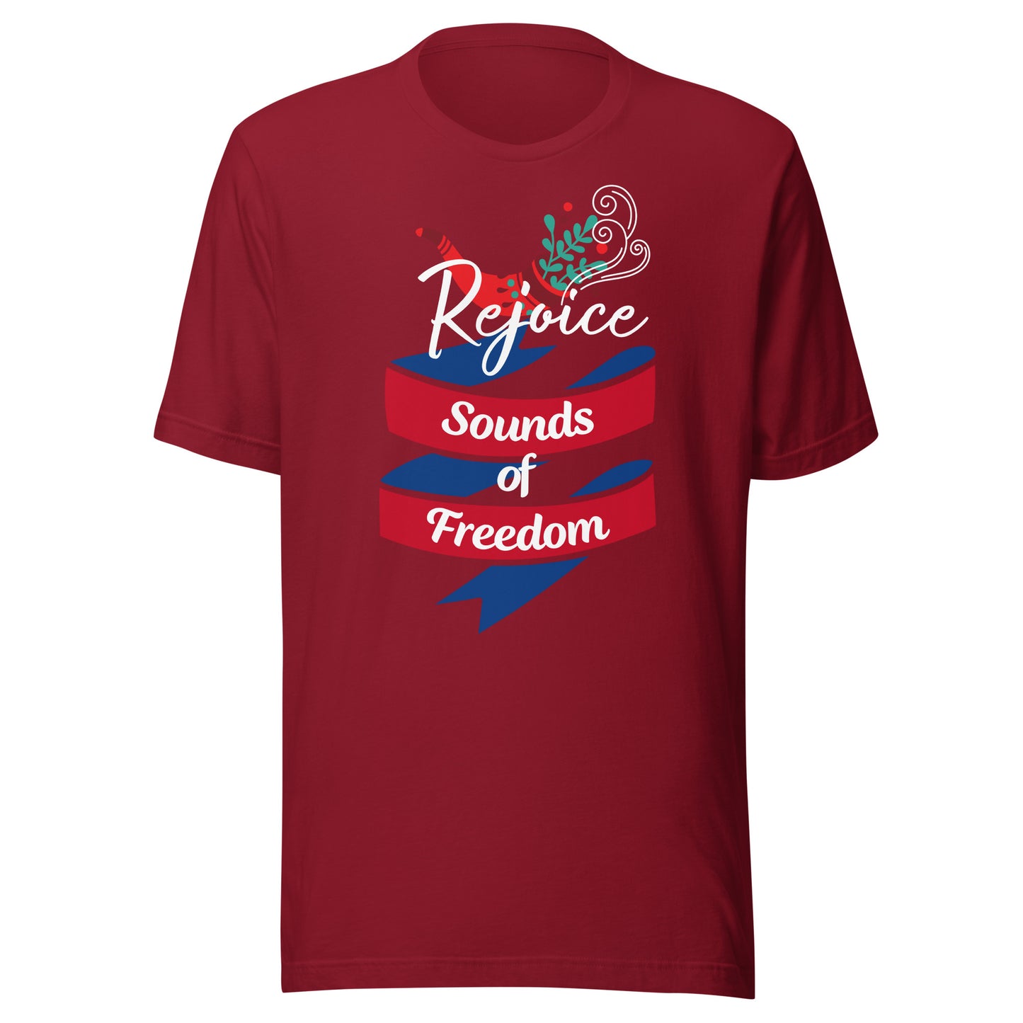Rejoice Sounds of Freedom Shofar Unisex t-shirt