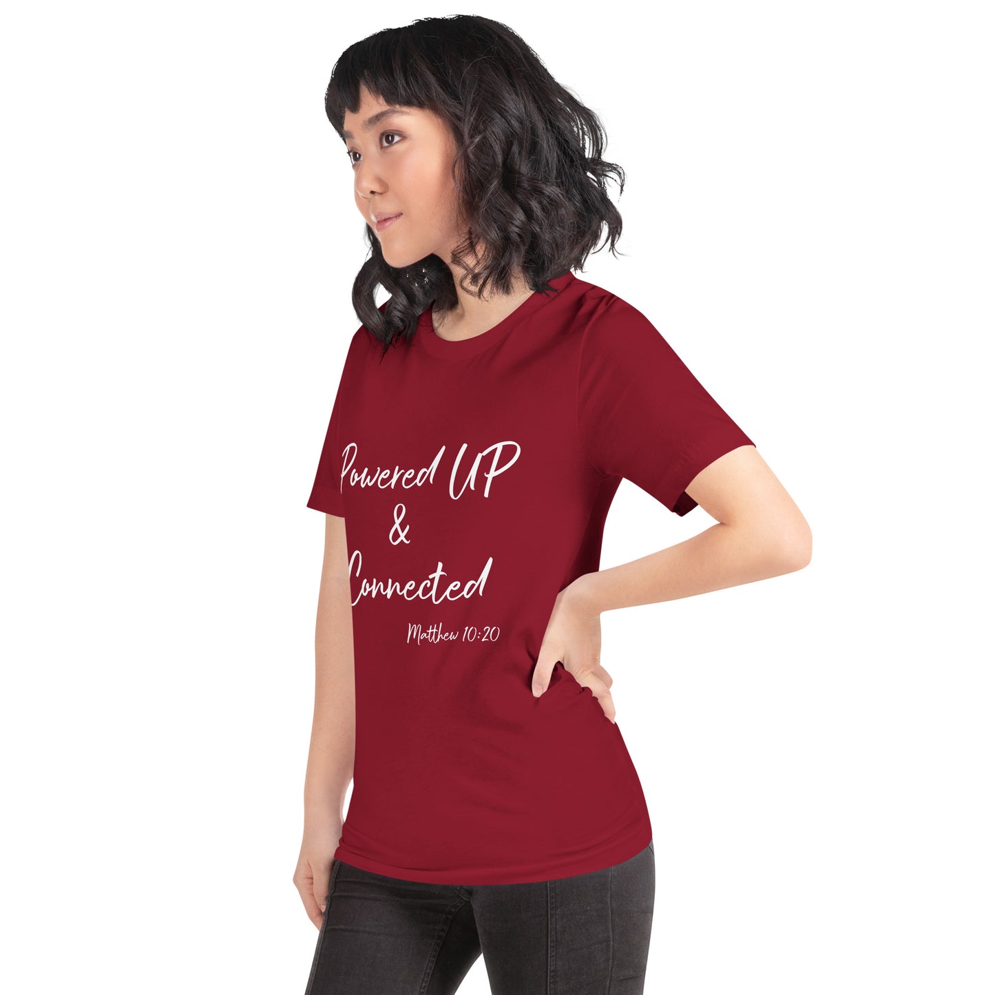 Powered UP & Connected Unisex t-shirt
