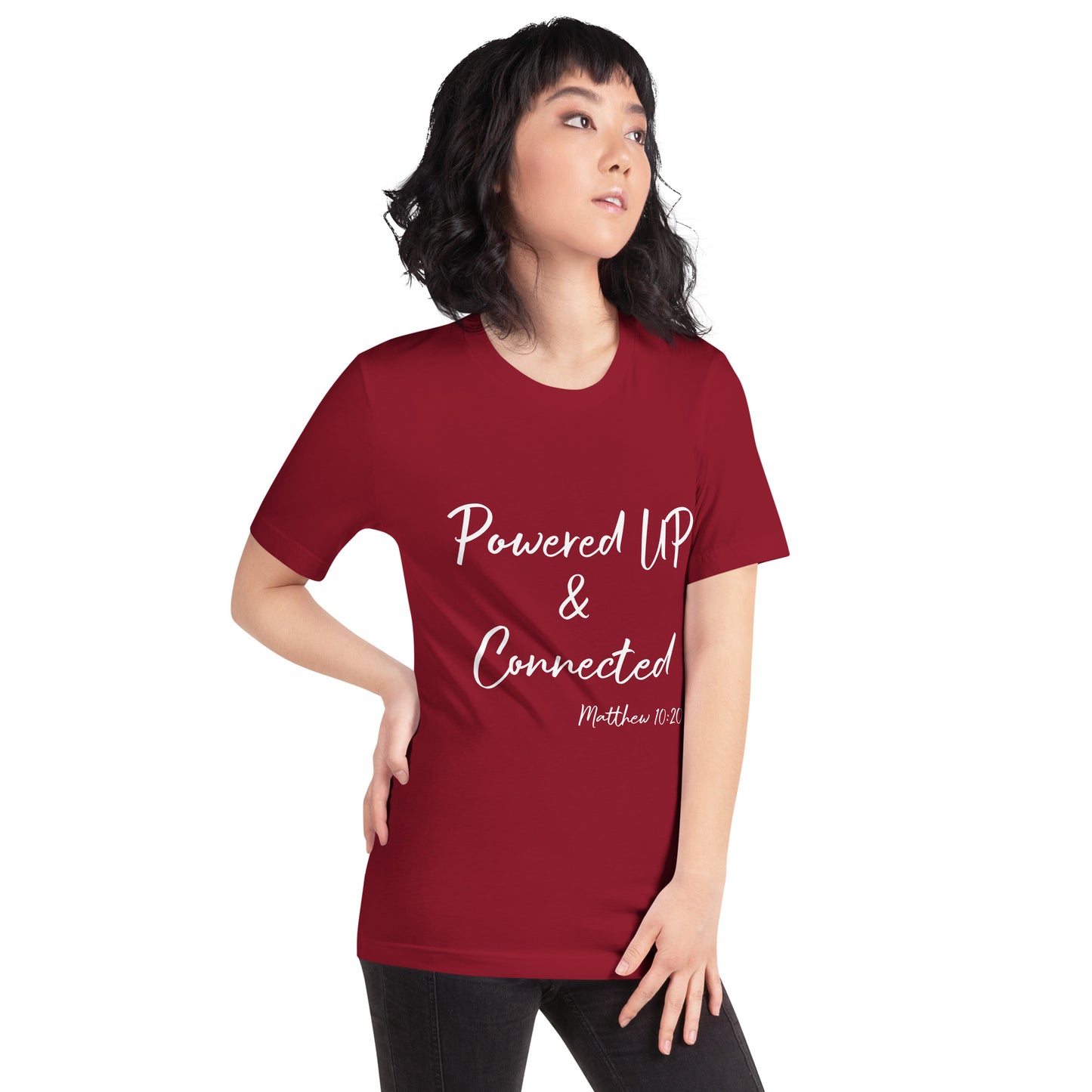 Powered UP & Connected Unisex t-shirt