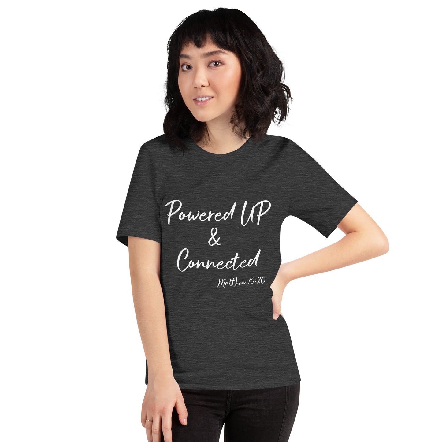 Powered UP & Connected Unisex t-shirt