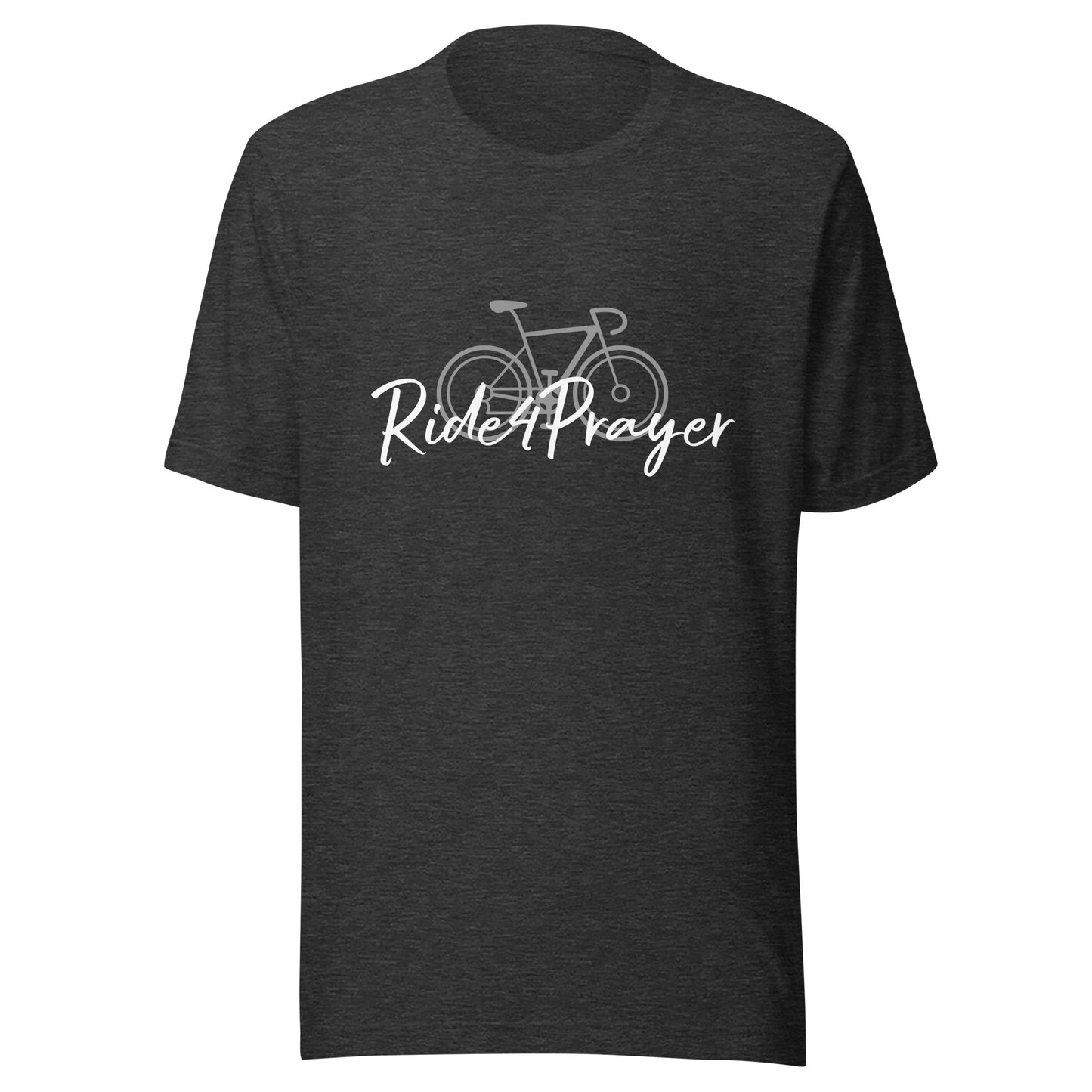 Ride4Prayer Bicycle Grey Unisex T-shirt