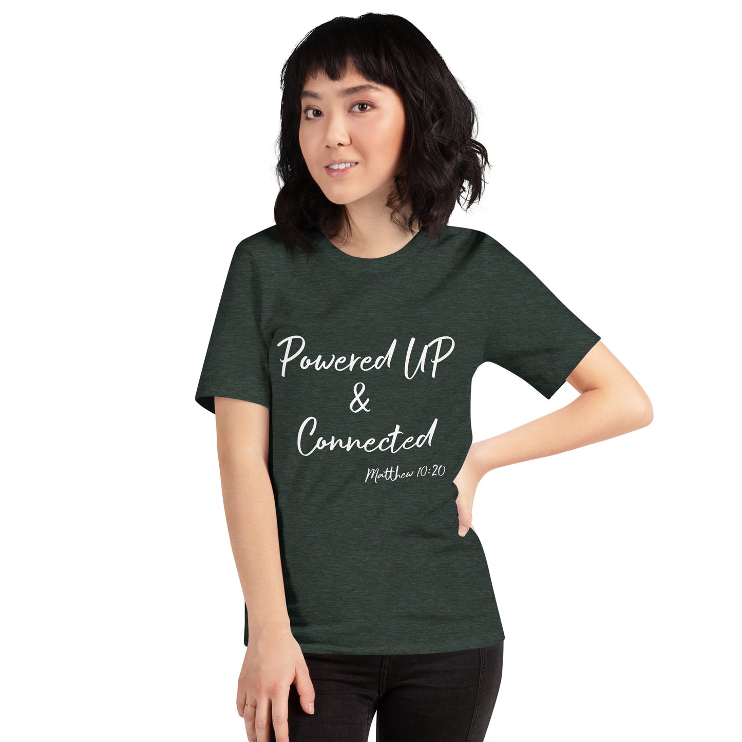 Powered UP & Connected Unisex t-shirt