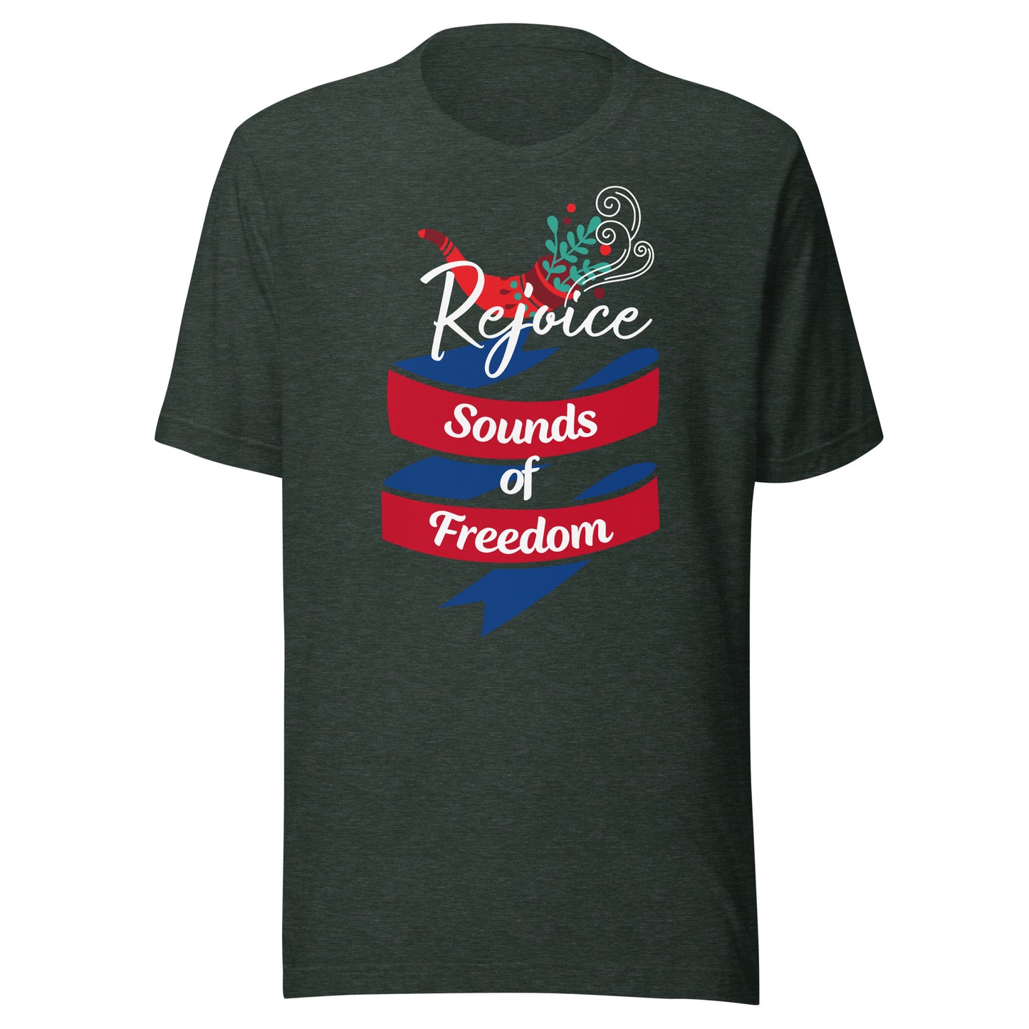 Rejoice Sounds of Freedom Shofar Unisex t-shirt