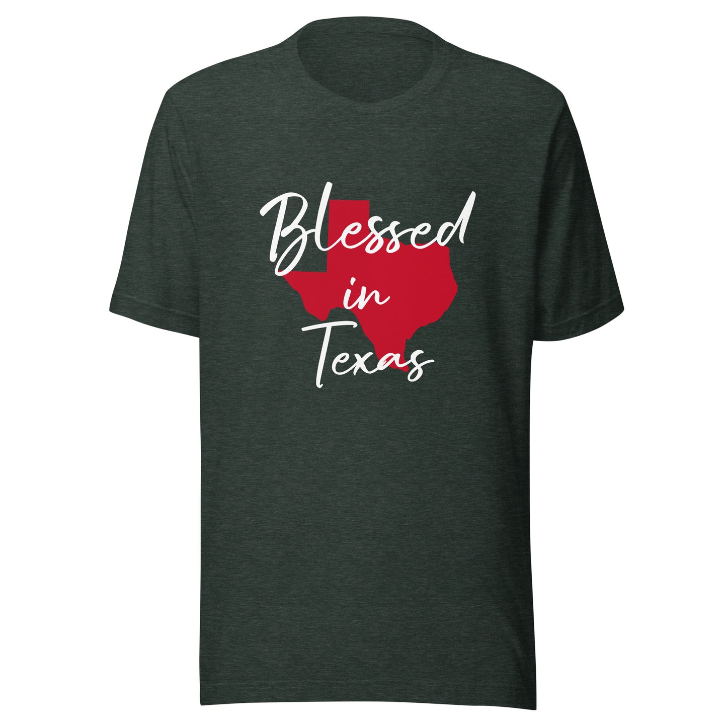 Blessed in Texas Red Unisex t-shirt