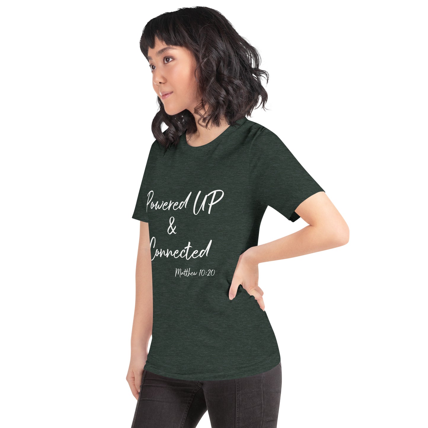 Powered UP & Connected Unisex t-shirt