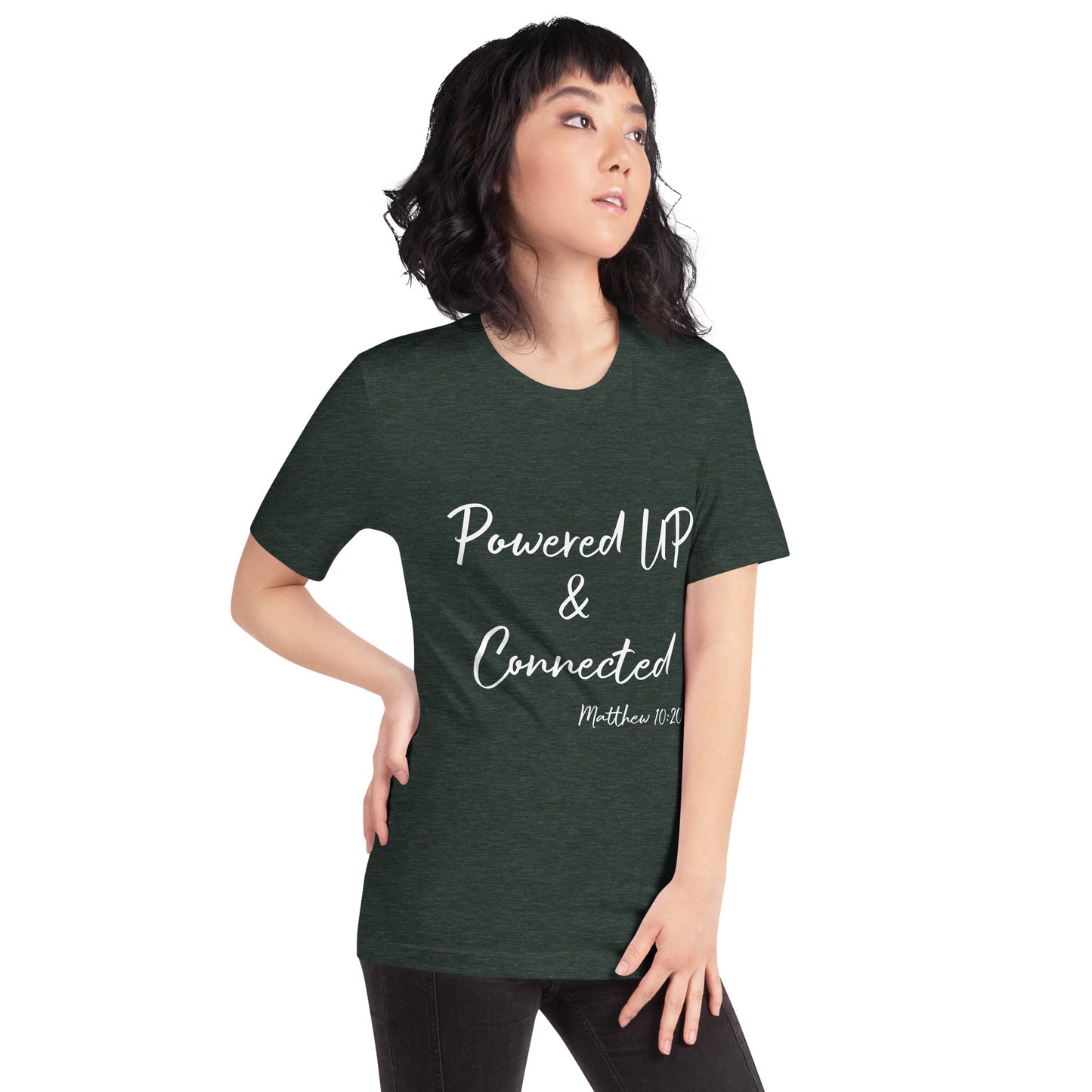Powered UP & Connected Unisex t-shirt