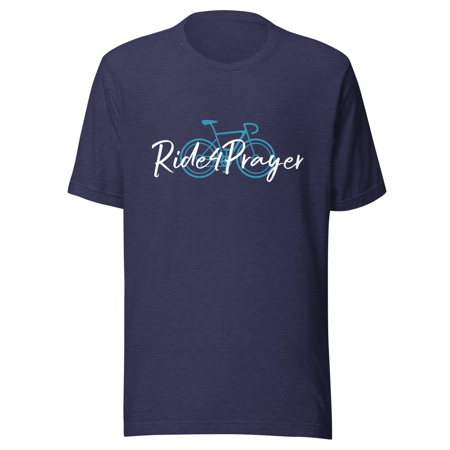 Ride4Prayer Bicycle Teal Unisex t-shirt