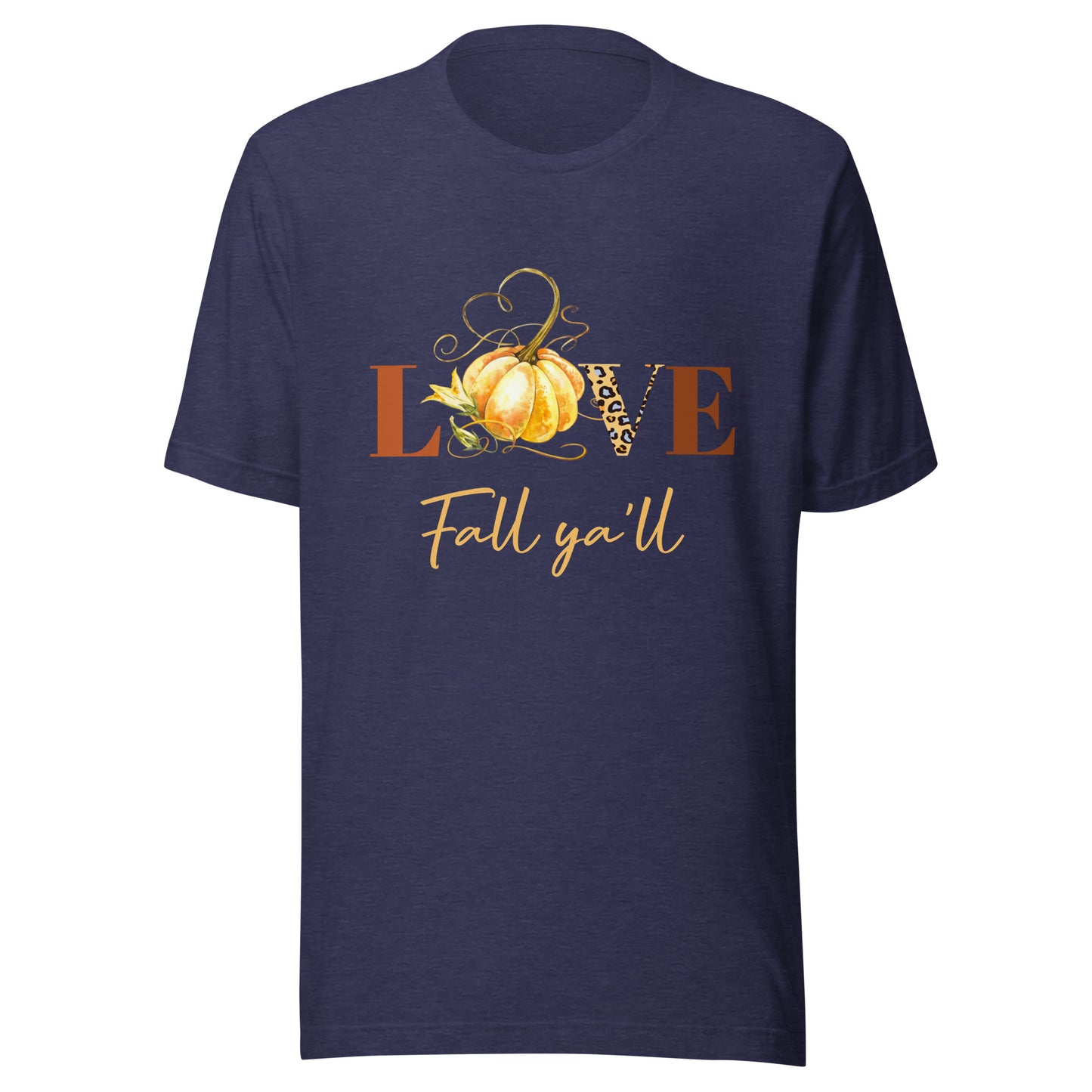 Love Fall Ya'll Pumpkin Unisex t-shirt