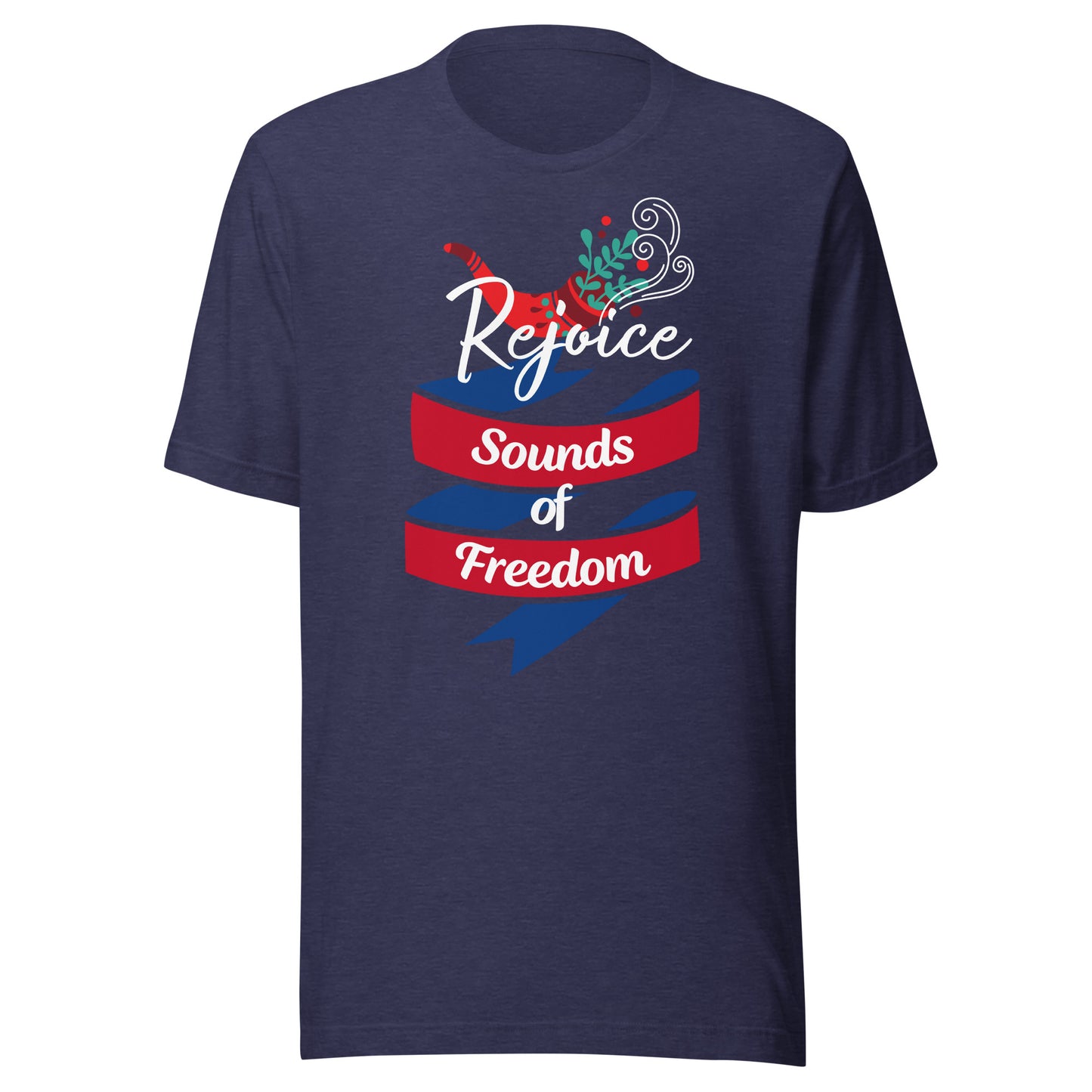 Rejoice Sounds of Freedom Shofar Unisex t-shirt