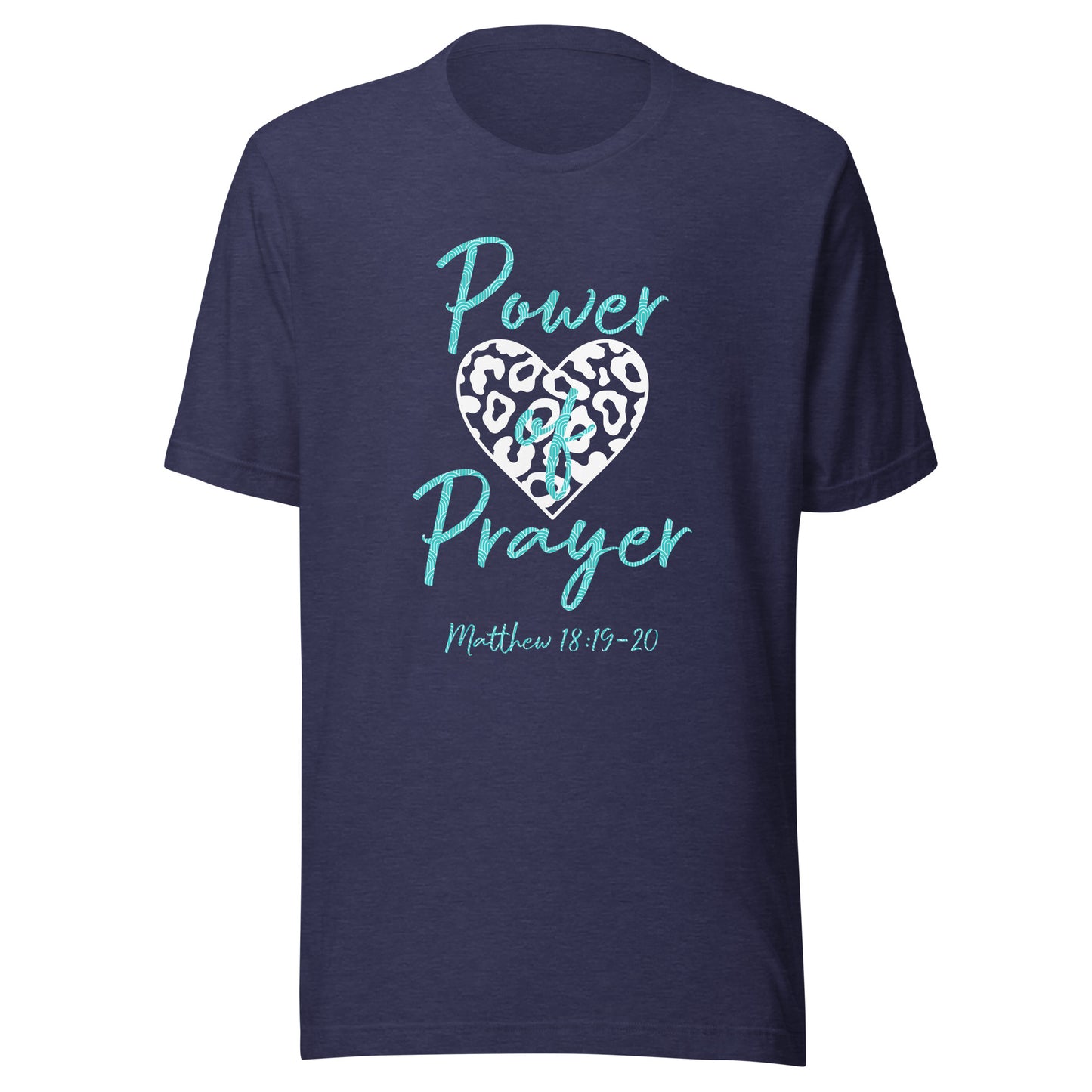 Power of Prayer Leopard Heart Matt 18:19-20 Unisex t-shirt