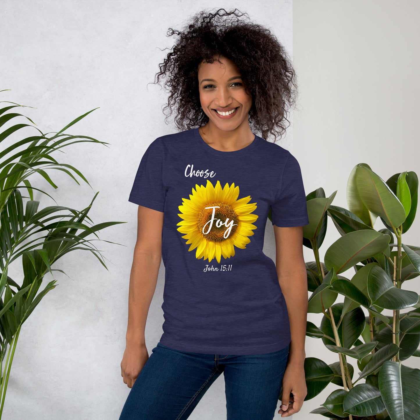 Choose Joy Sunflower JN 15:11 Unisex t-shirt