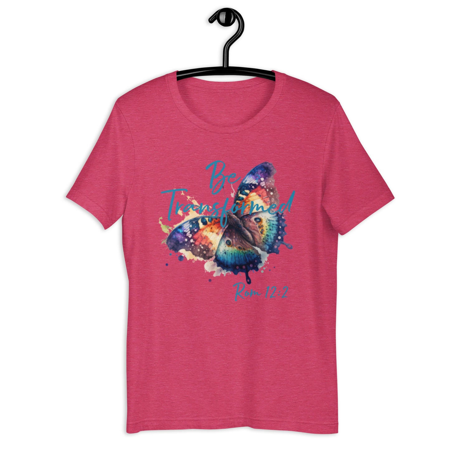 Be Transformed WC Butterfly Rom 12:2 Unisex t-shirt