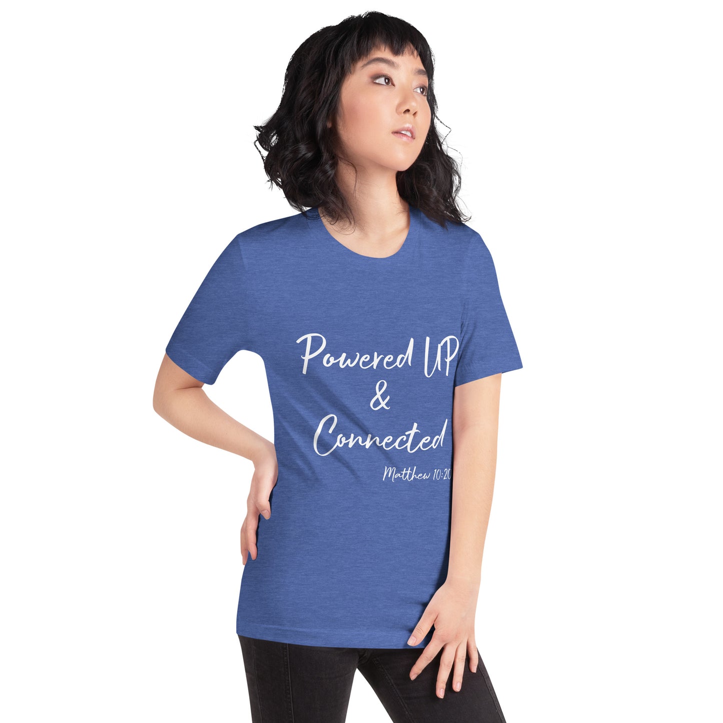 Powered UP & Connected Unisex t-shirt