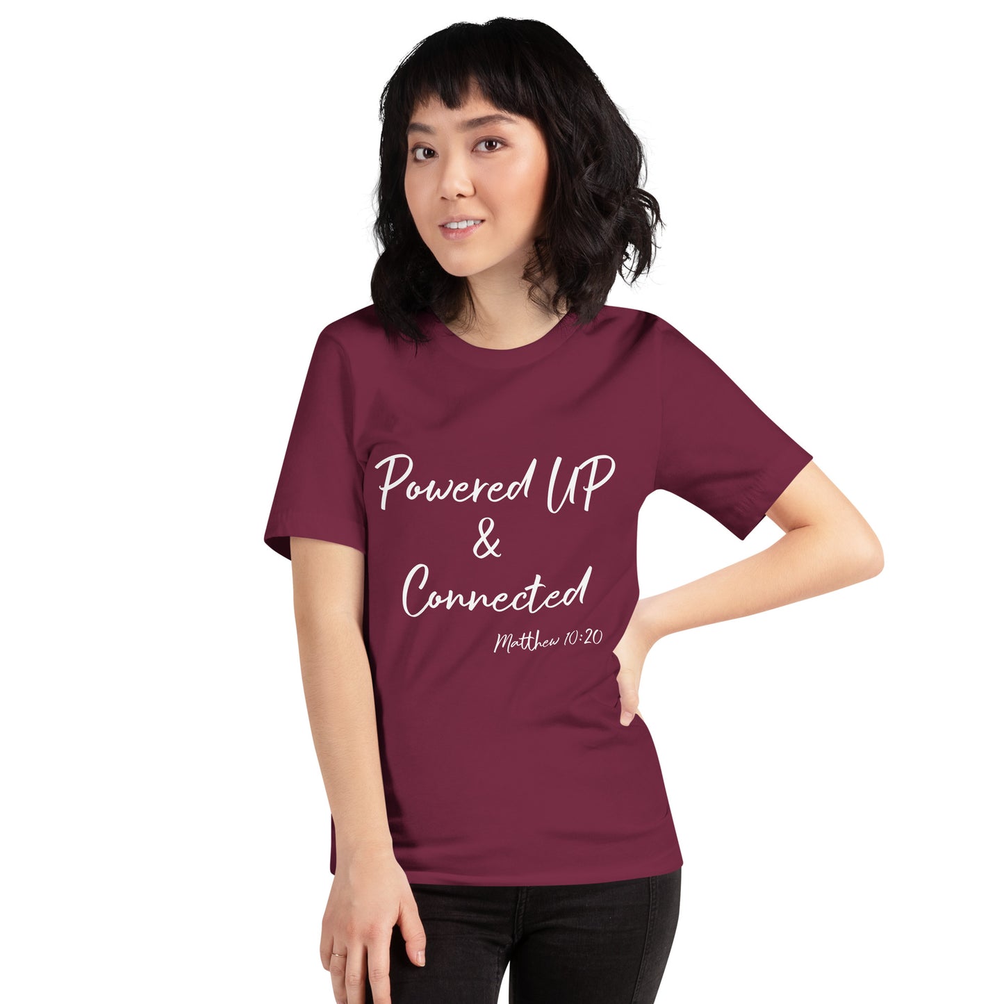 Powered UP & Connected Unisex t-shirt