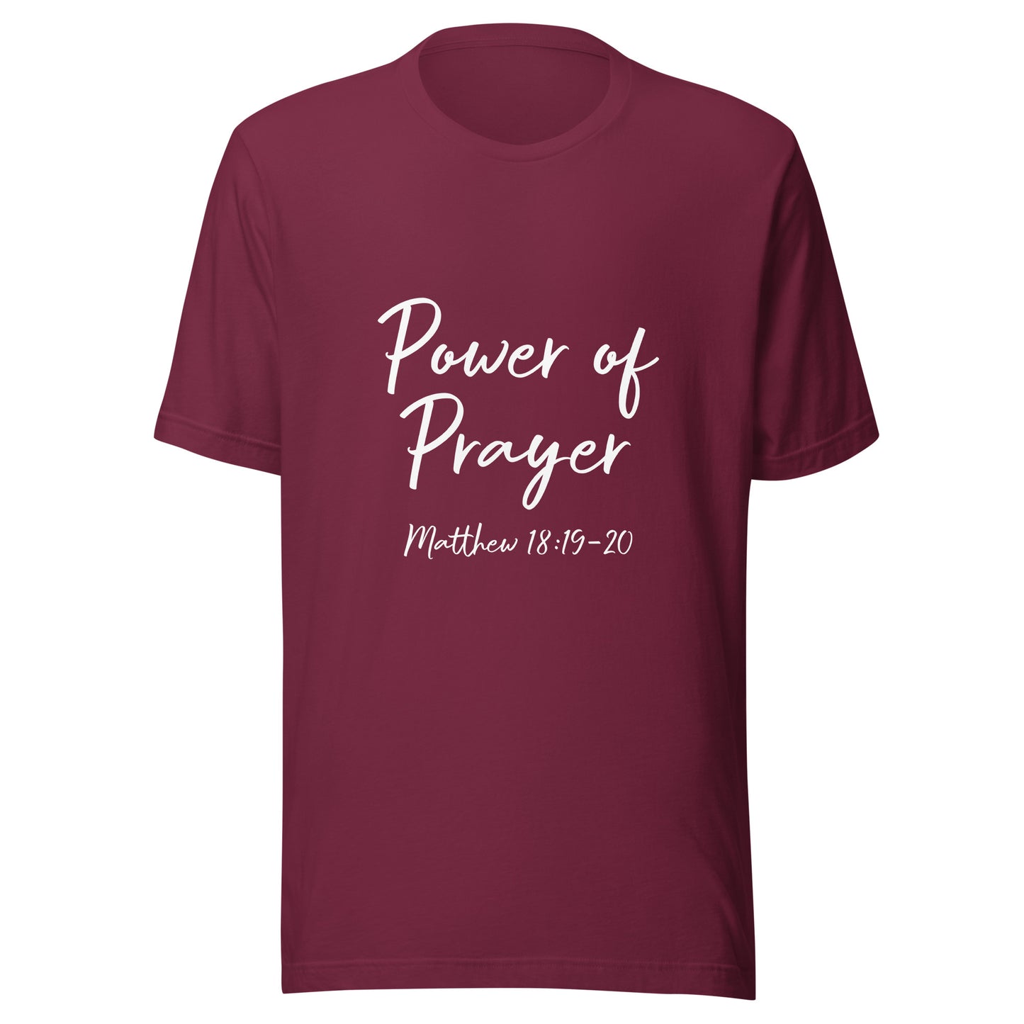 Power of Prayer Matt 18:19-20 Unisex t-shirt