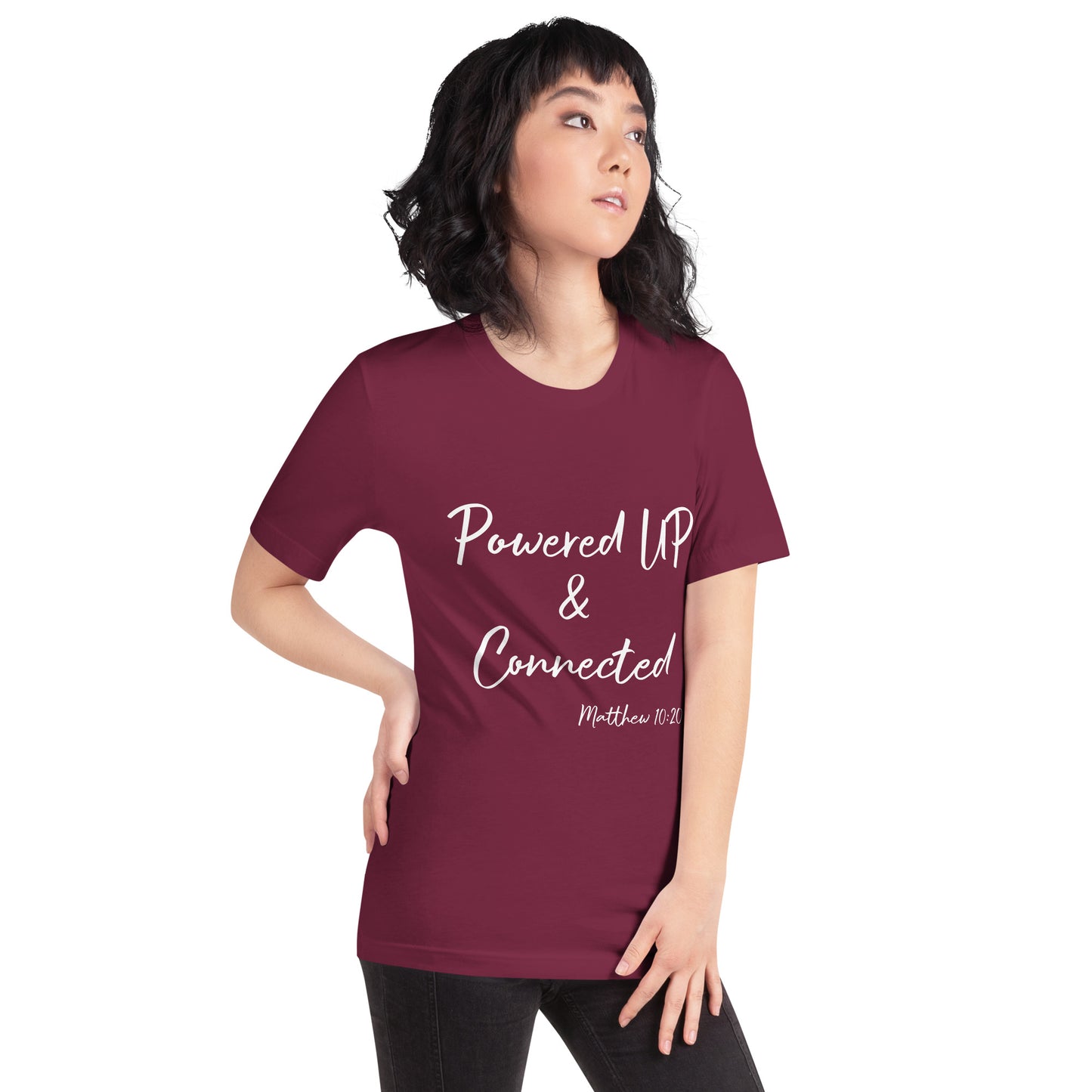 Powered UP & Connected Unisex t-shirt