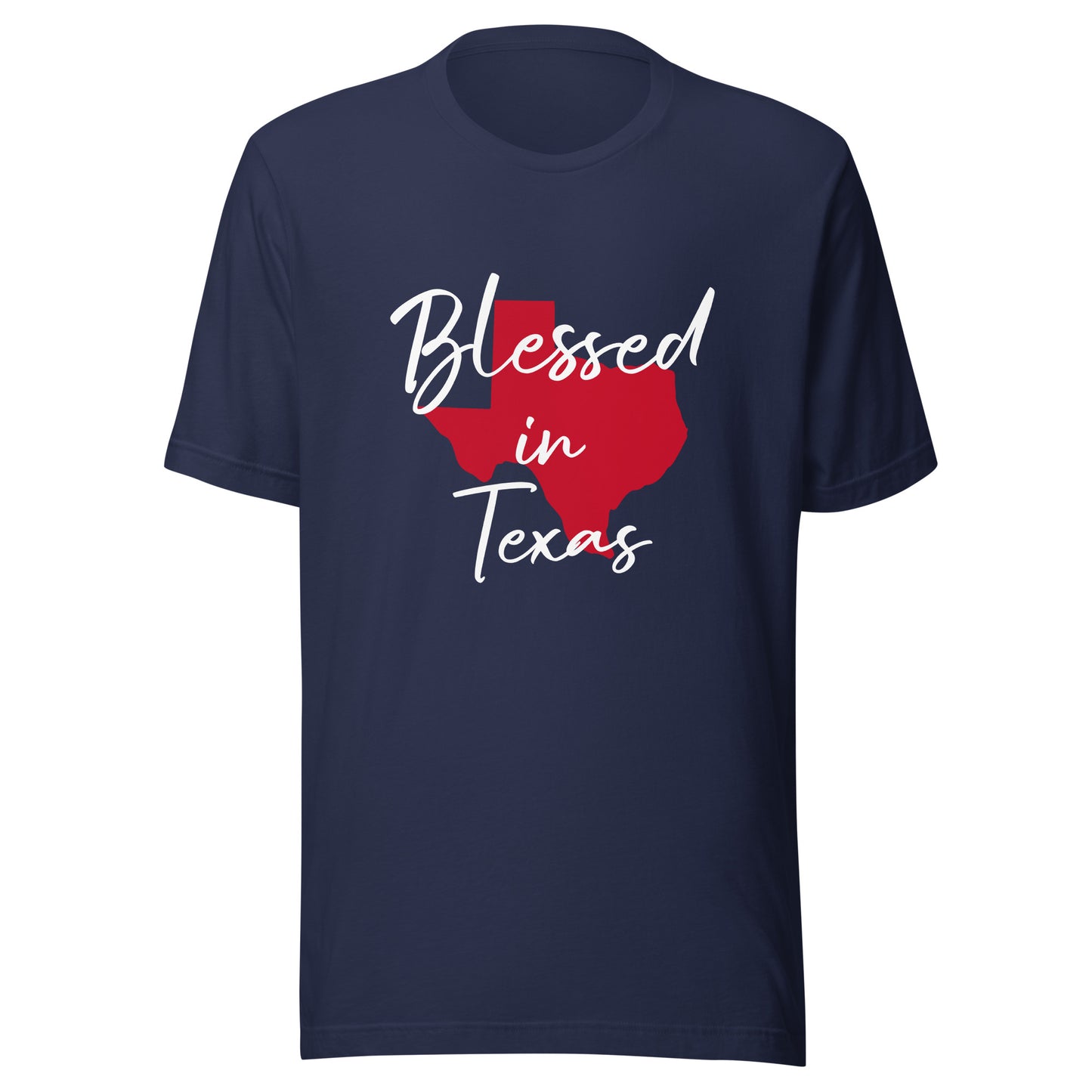 Blessed in Texas Red Unisex t-shirt