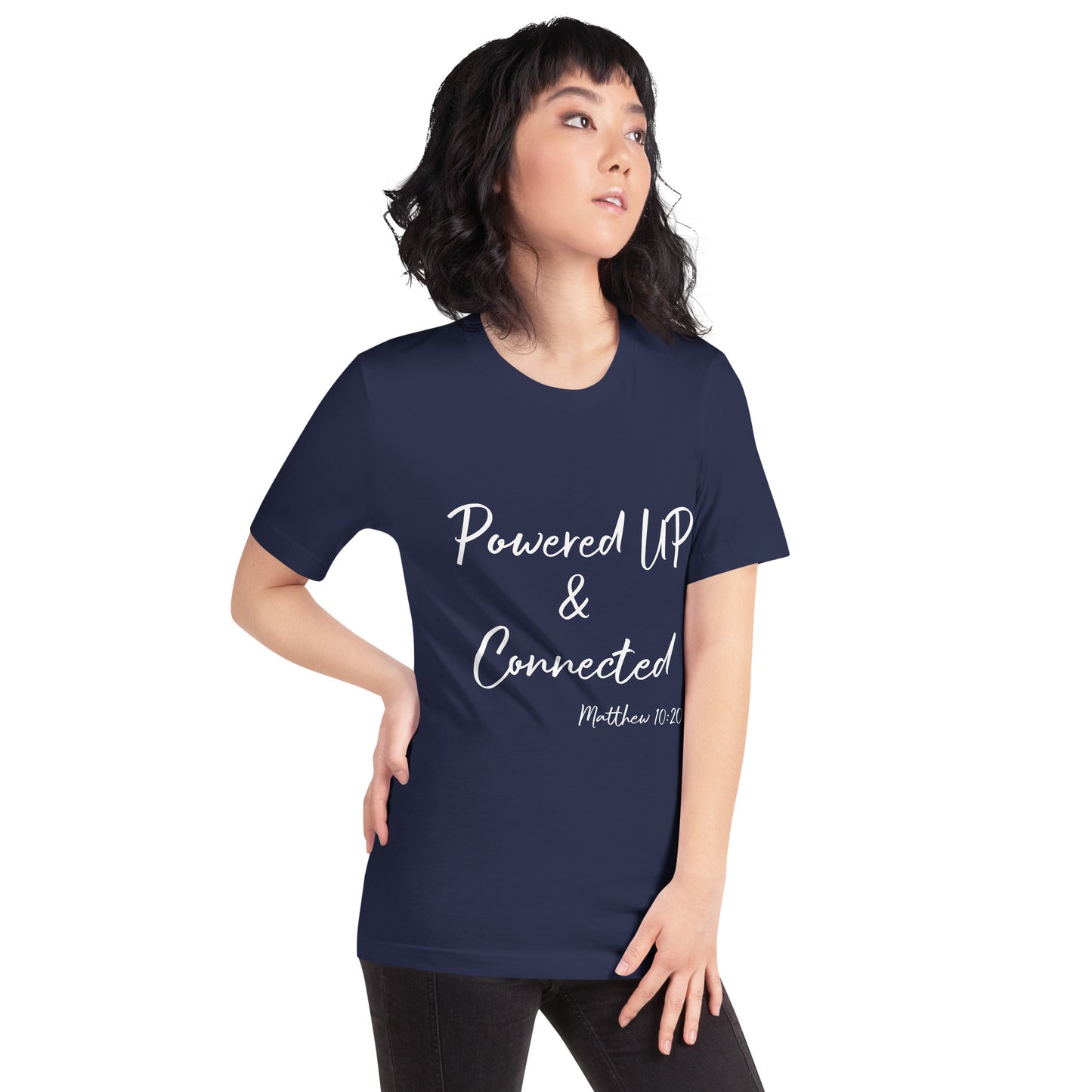 Powered UP & Connected Unisex t-shirt