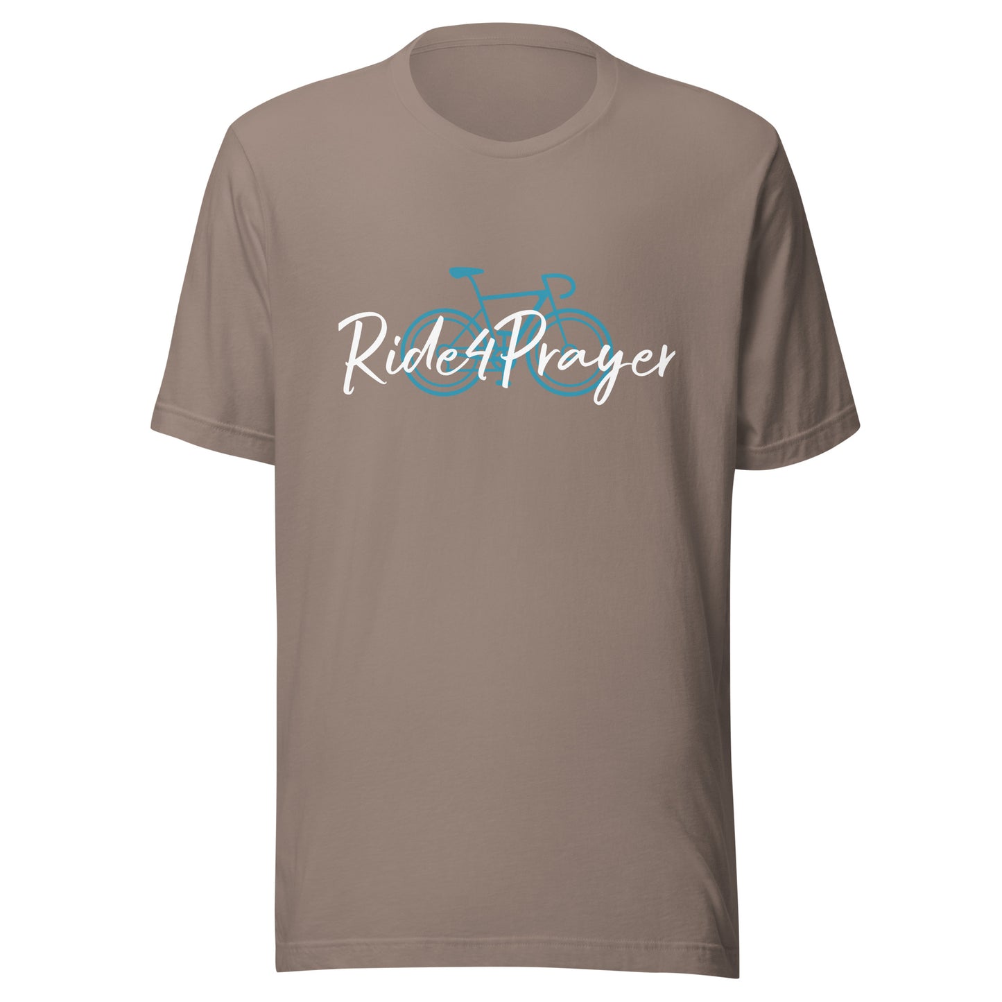 Ride4Prayer Bicycle Teal Unisex t-shirt