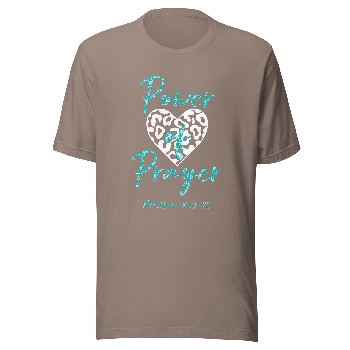 Power of Prayer Leopard Heart Matt 18:19-20 Unisex t-shirt