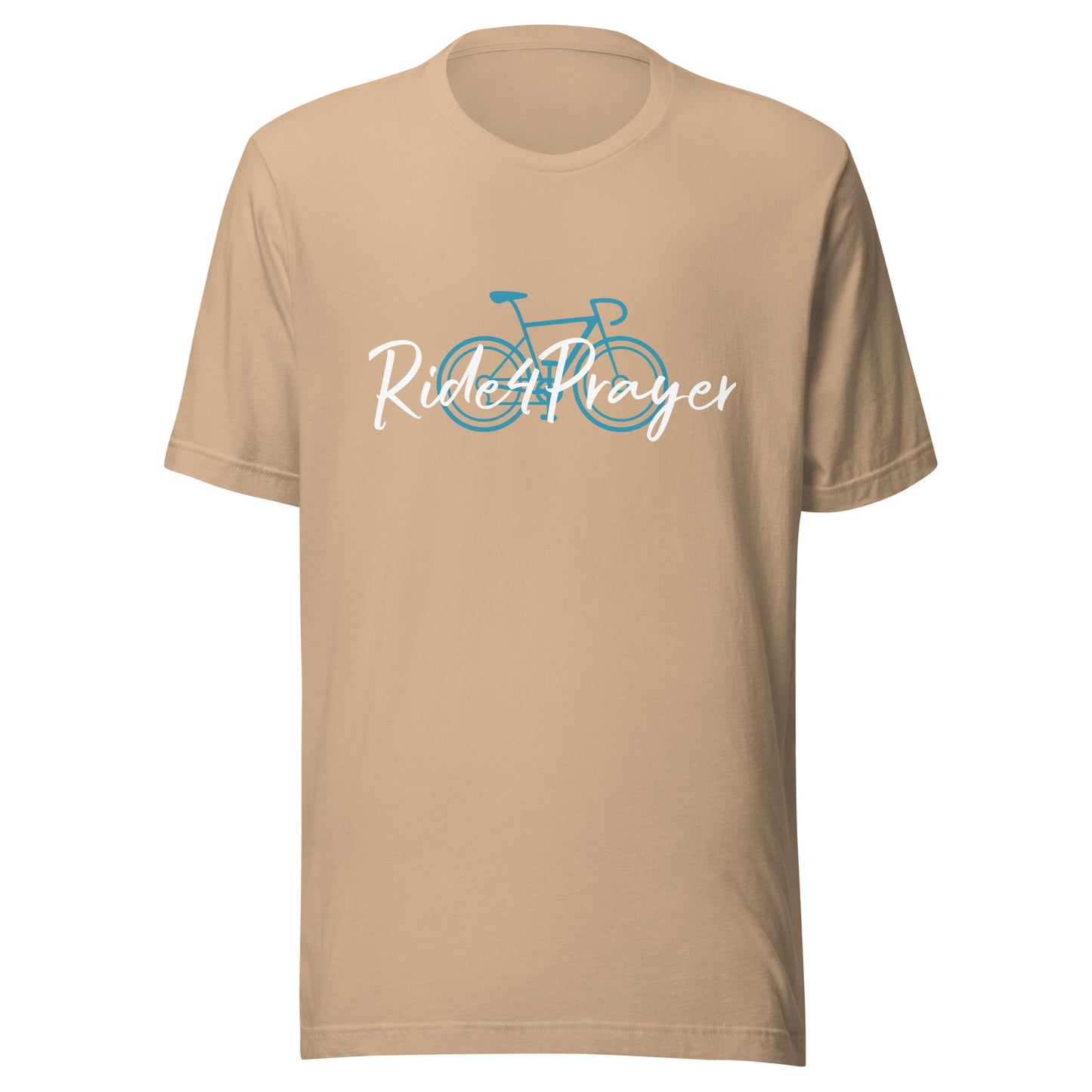 Ride4Prayer Bicycle Teal Unisex t-shirt