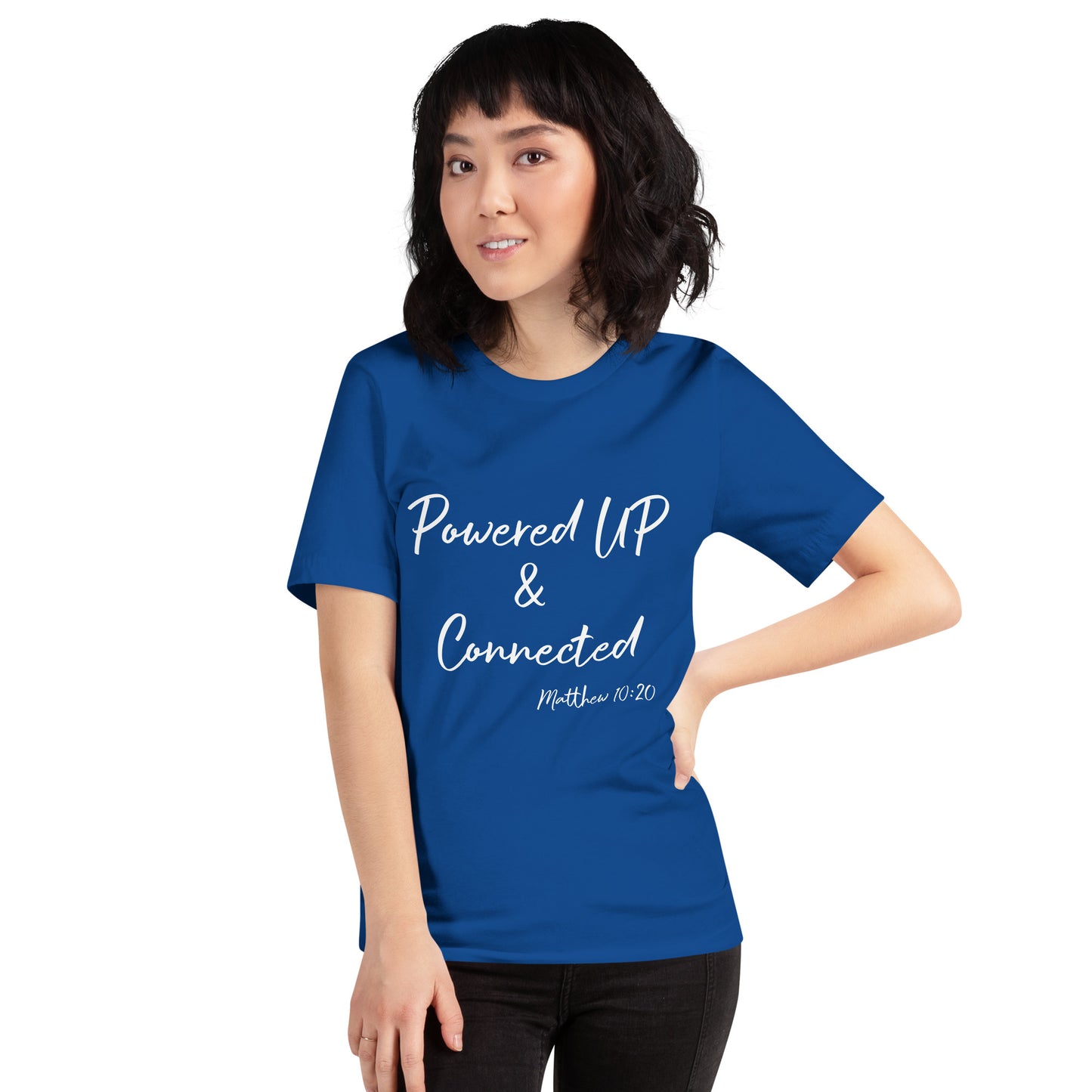 Powered UP & Connected Unisex t-shirt