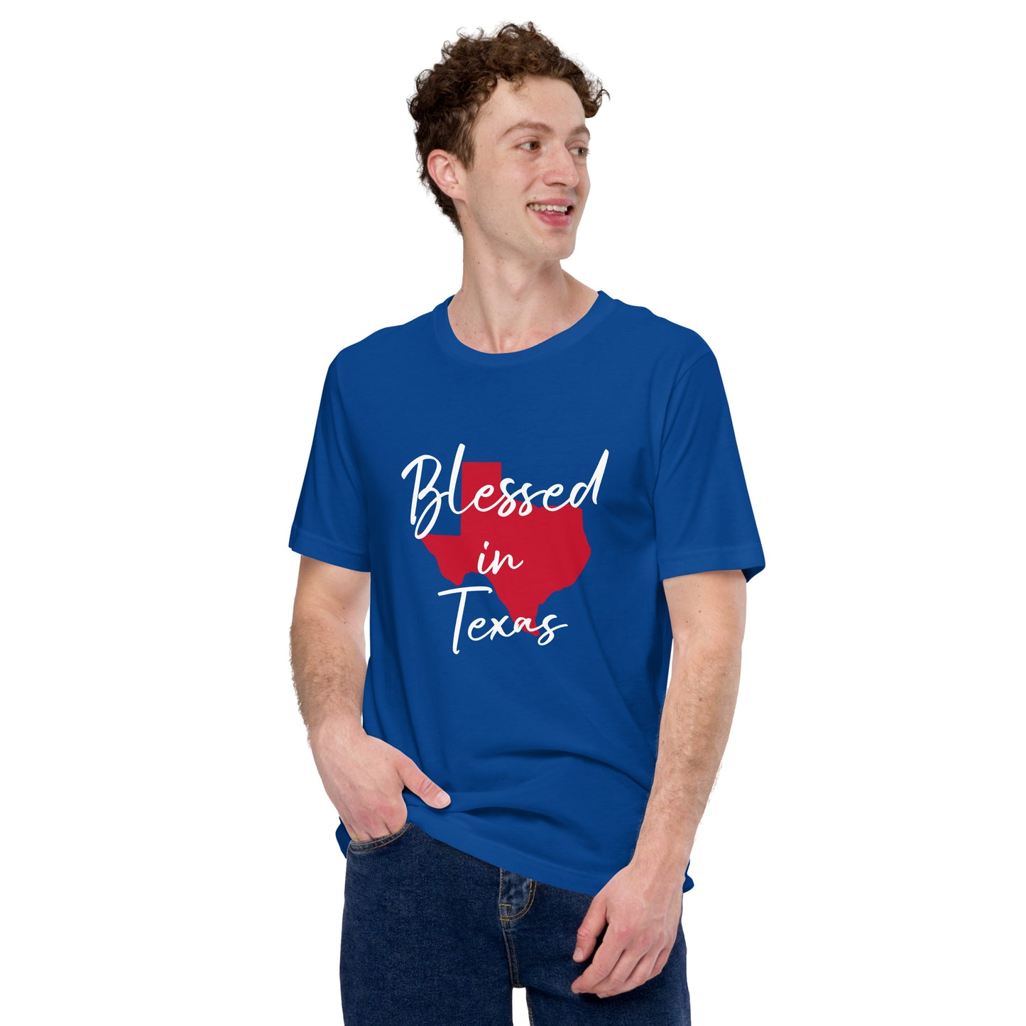 Blessed in Texas Red Unisex t-shirt
