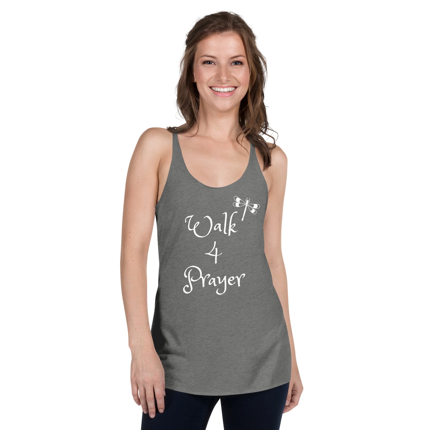 Walk 4 Prayer Dragonfly Women's Racerback Tank