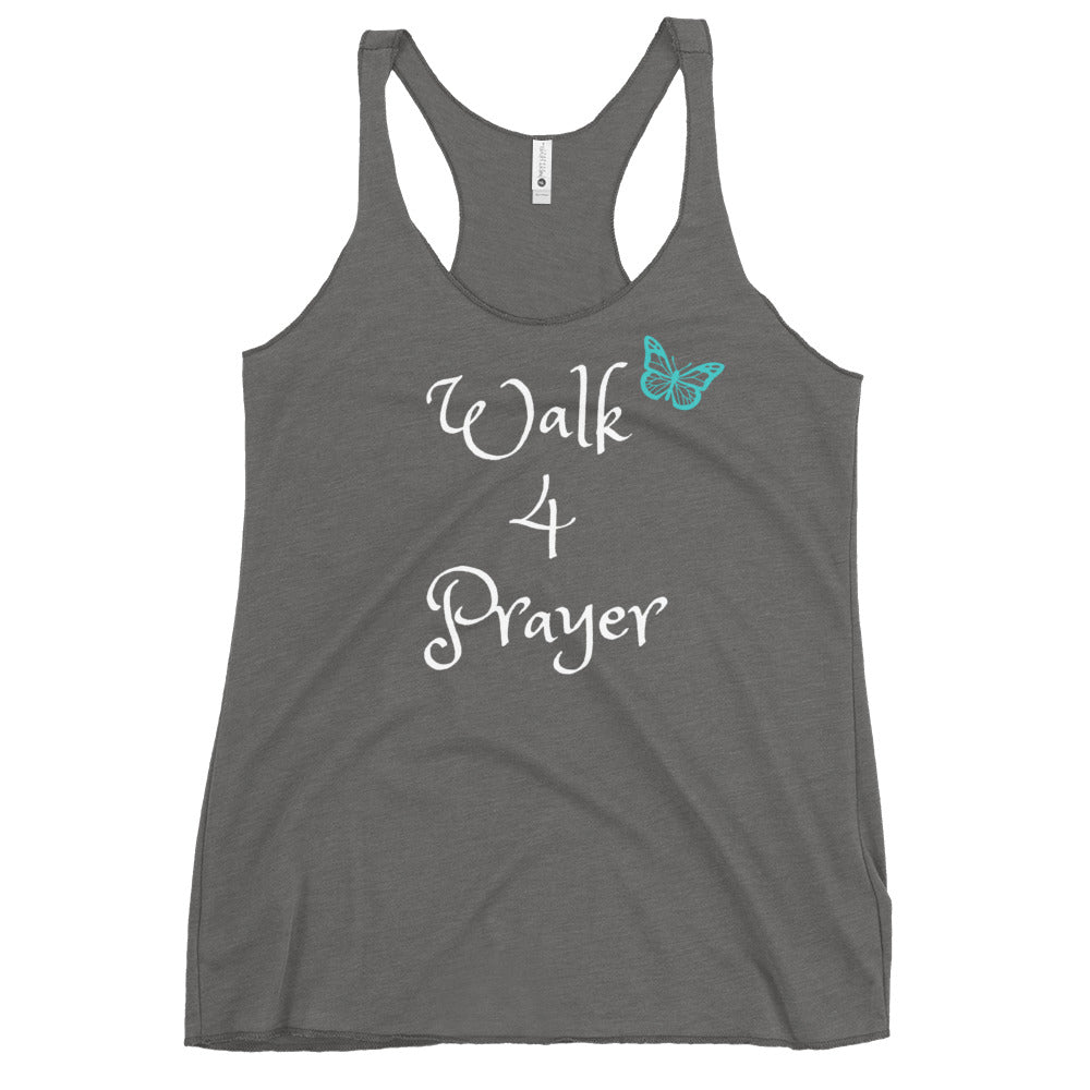 Walk 4 Prayer Butterfly Women's Racerback Tank