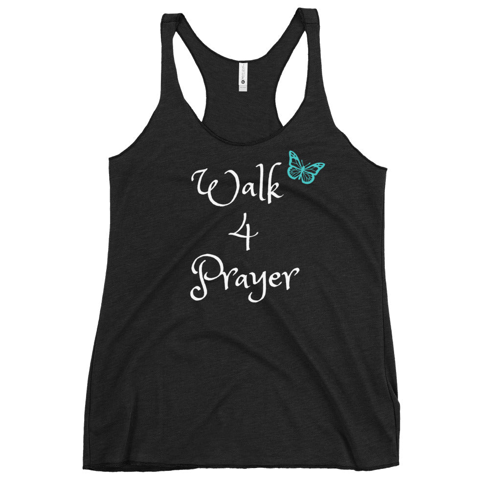 Walk 4 Prayer Butterfly Women's Racerback Tank