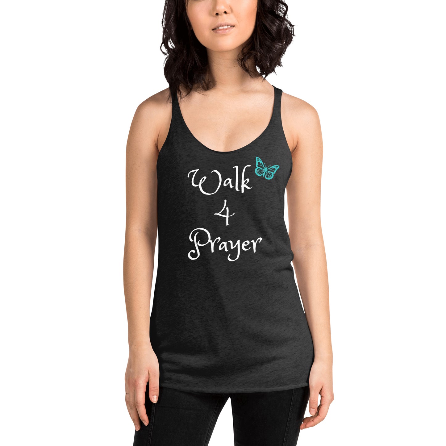Walk 4 Prayer Butterfly Women's Racerback Tank