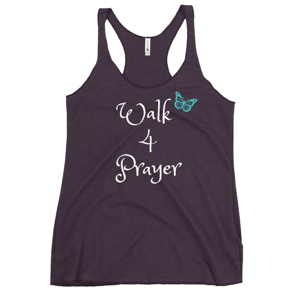 Walk 4 Prayer Butterfly Women's Racerback Tank