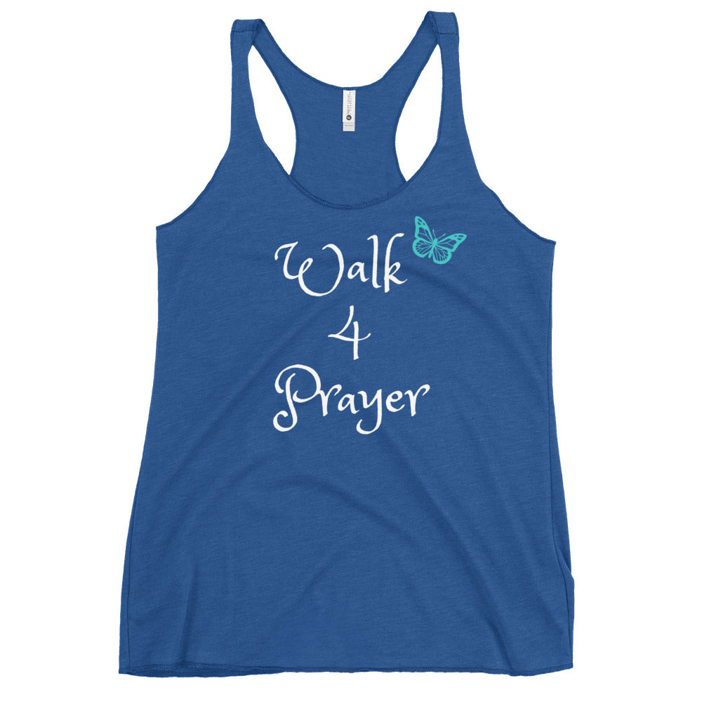 Walk 4 Prayer Butterfly Women's Racerback Tank