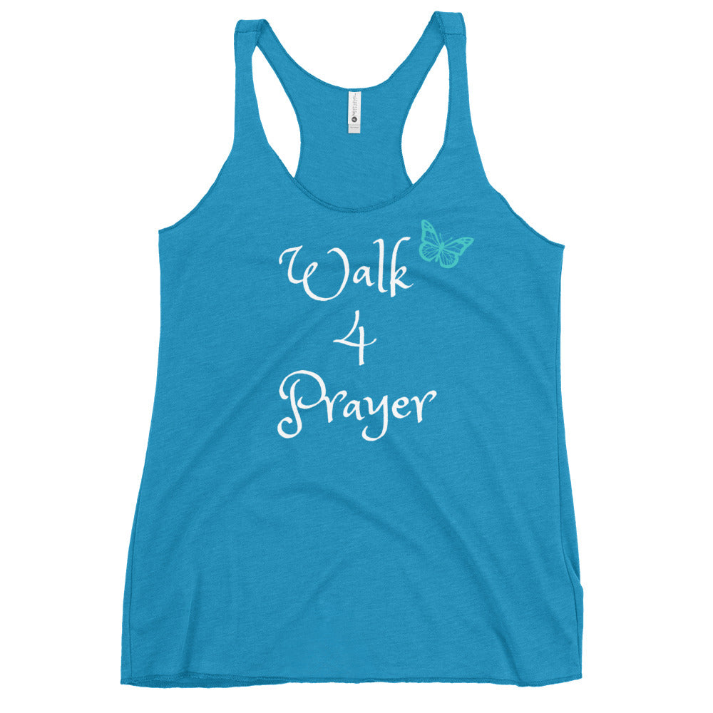 Walk 4 Prayer Butterfly Women's Racerback Tank