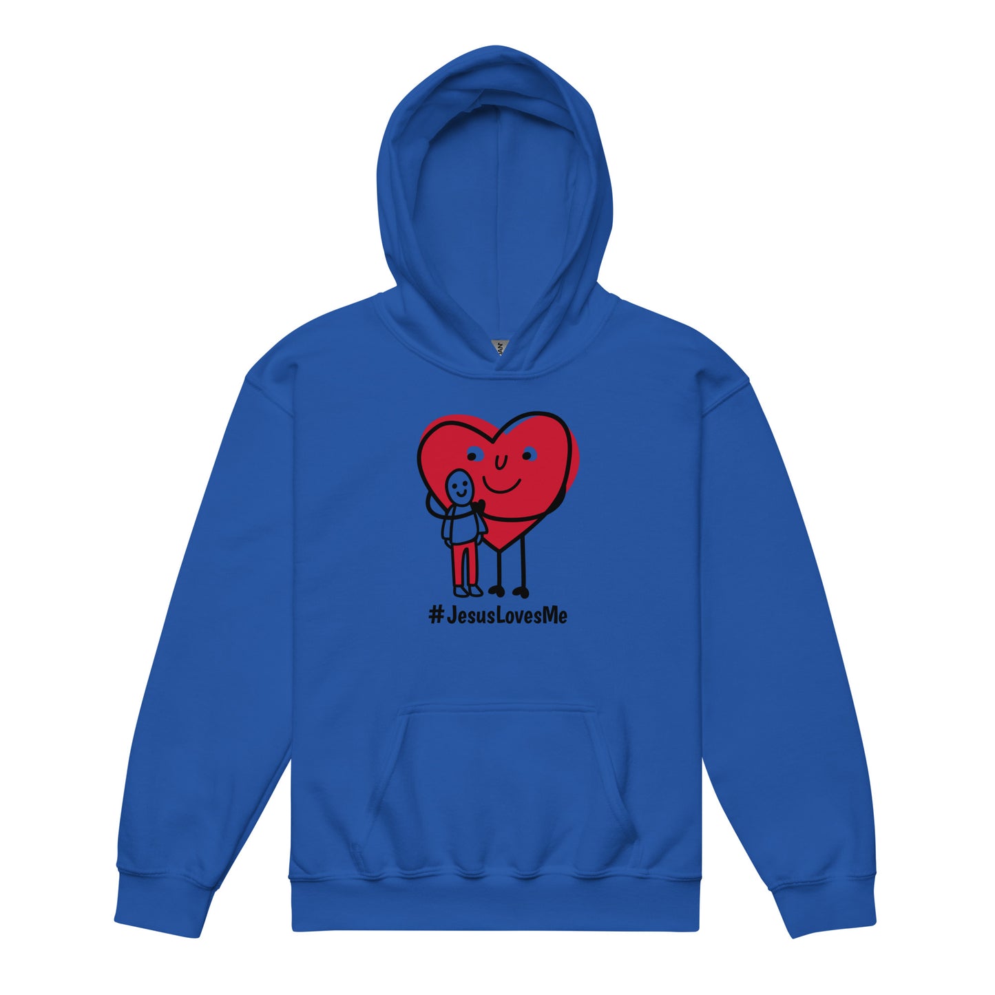 #JesusLovesMe (Black Print) Youth Hoodie
