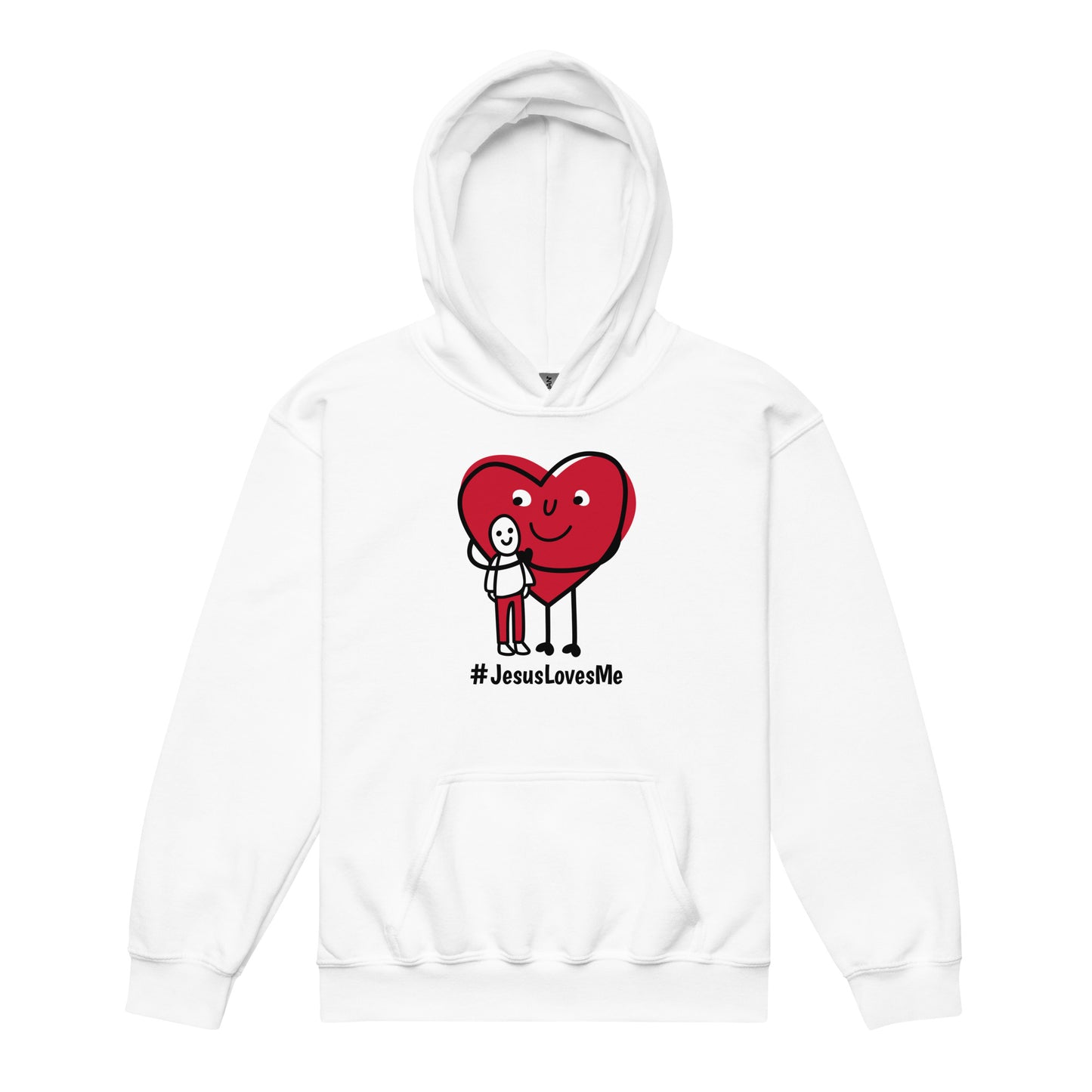 #JesusLovesMe (Black Print) Youth Hoodie