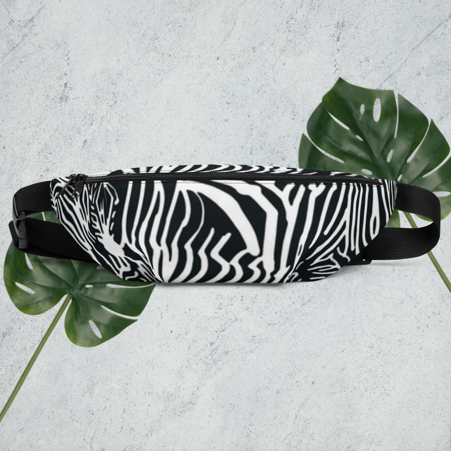 Zebra All Over Print CrossBody/Fanny Pack (R4P Inside Label)
