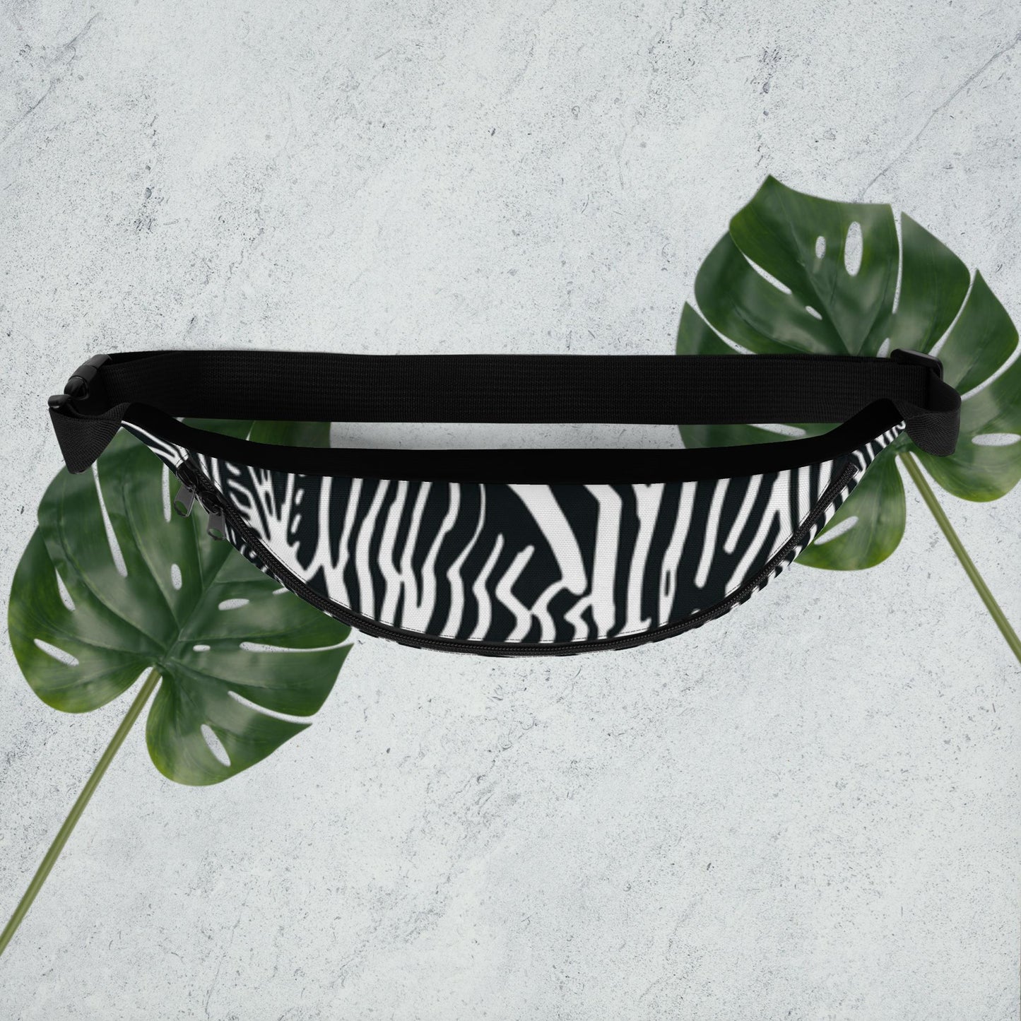 Zebra All Over Print CrossBody/Fanny Pack (R4P Inside Label)