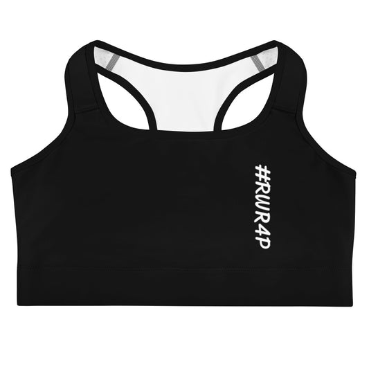 #RWR4P Sports bra (Black/ White or Blk Piping)