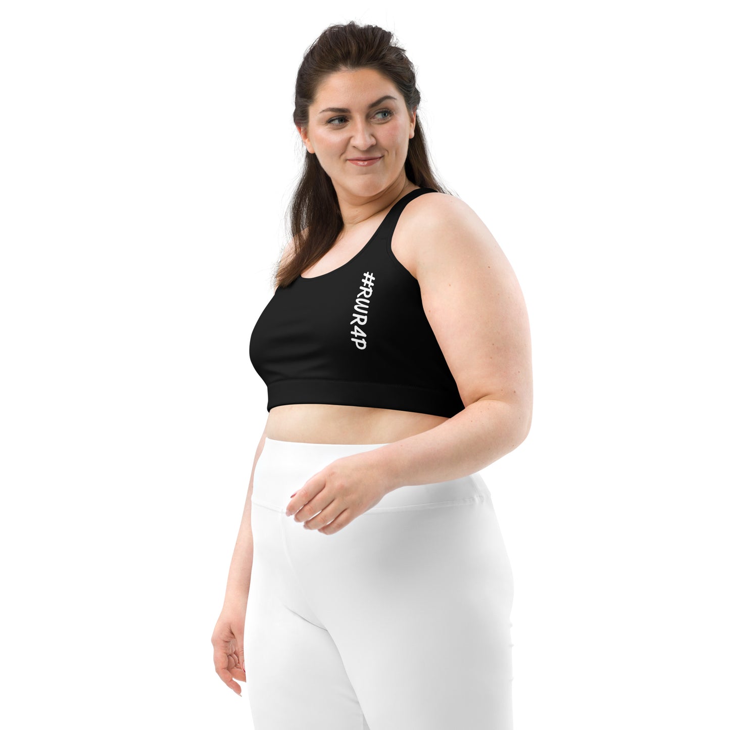 #RWR4P Sports bra (Black/ White or Blk Piping)