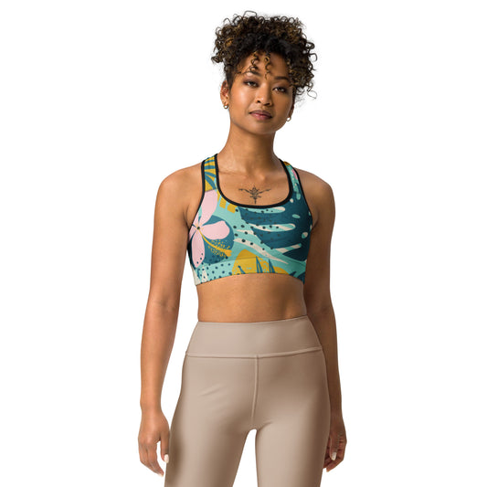 Palm Leaves Sports Bra