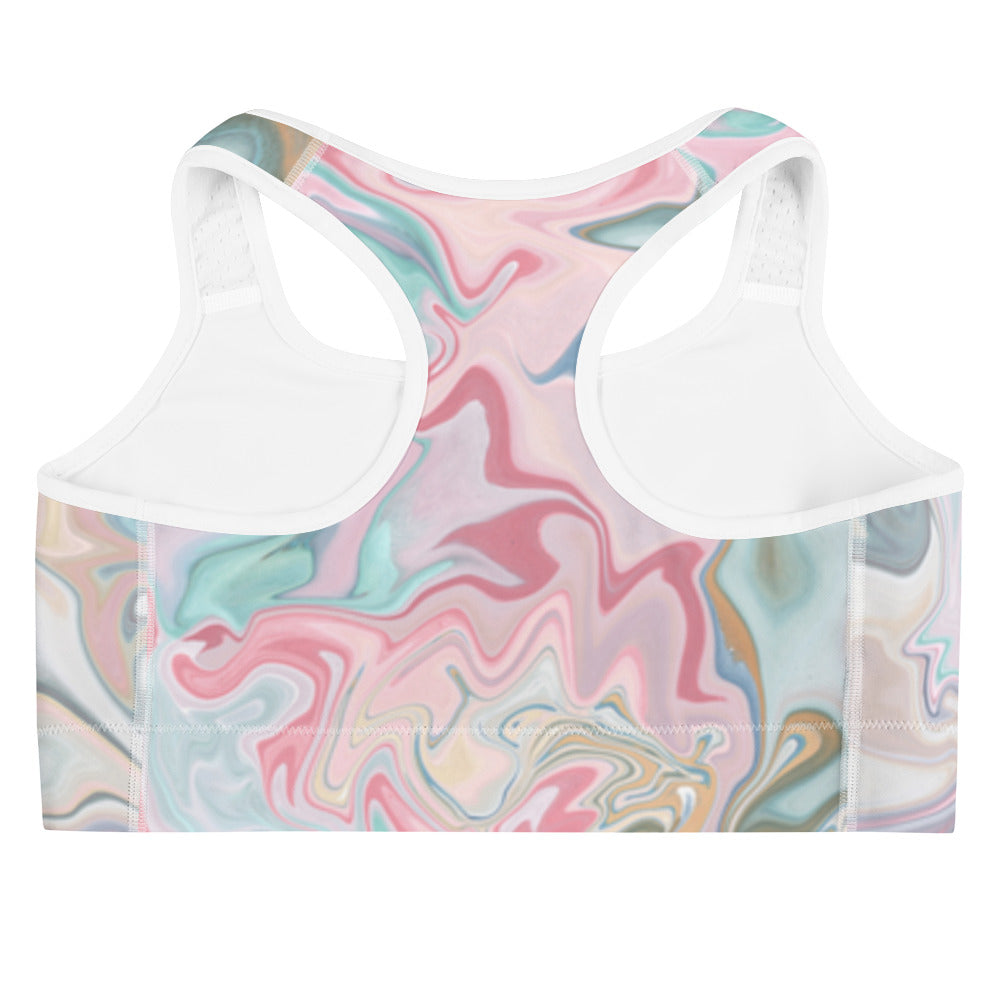 Pastel Paints Sports Bra