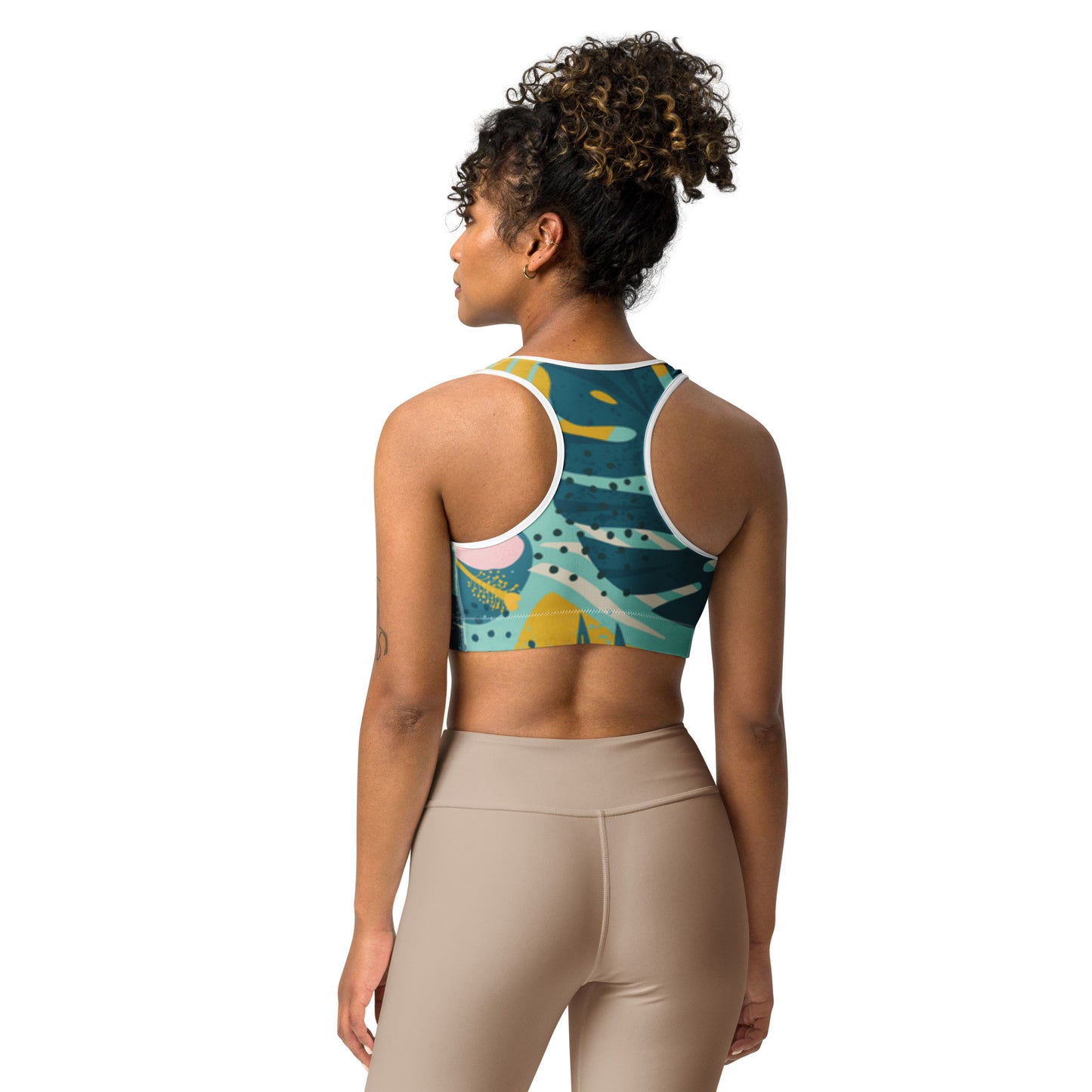 Palm Leaves Sports Bra