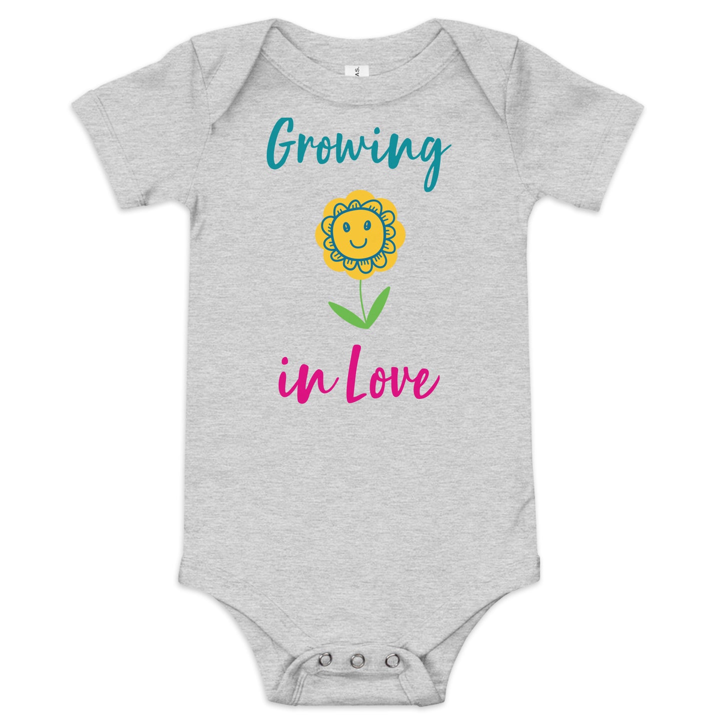 Growing in Love Baby Onesie