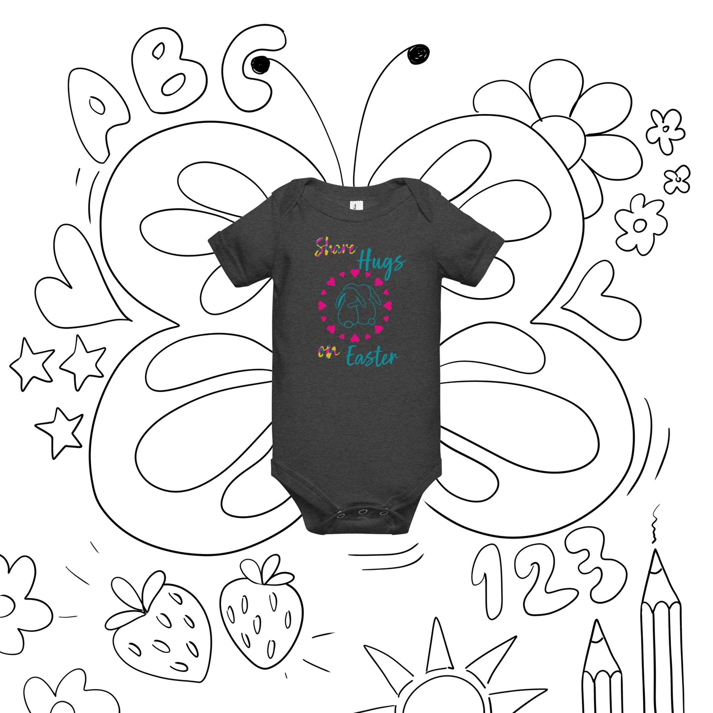 Share Hugs on Easter Baby Onesie